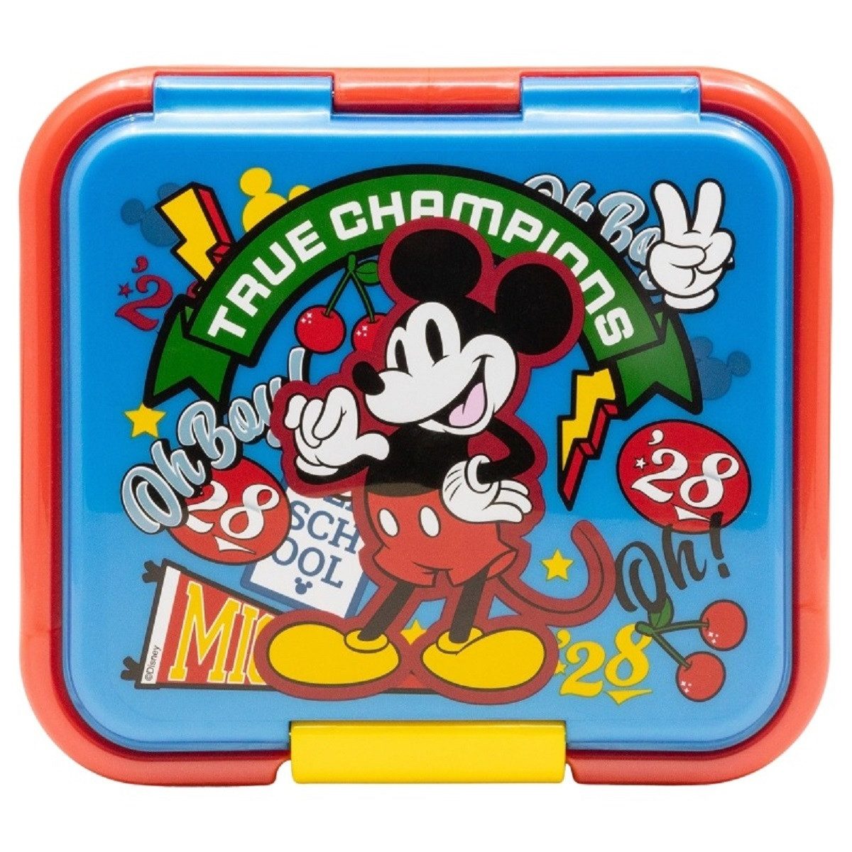 Stor Lunchbox Disney Mickey Mouse Kinder Brotdose – Lunchbox Pausenbox Schulbrotbox, (Einteilig), Brotzeitdose