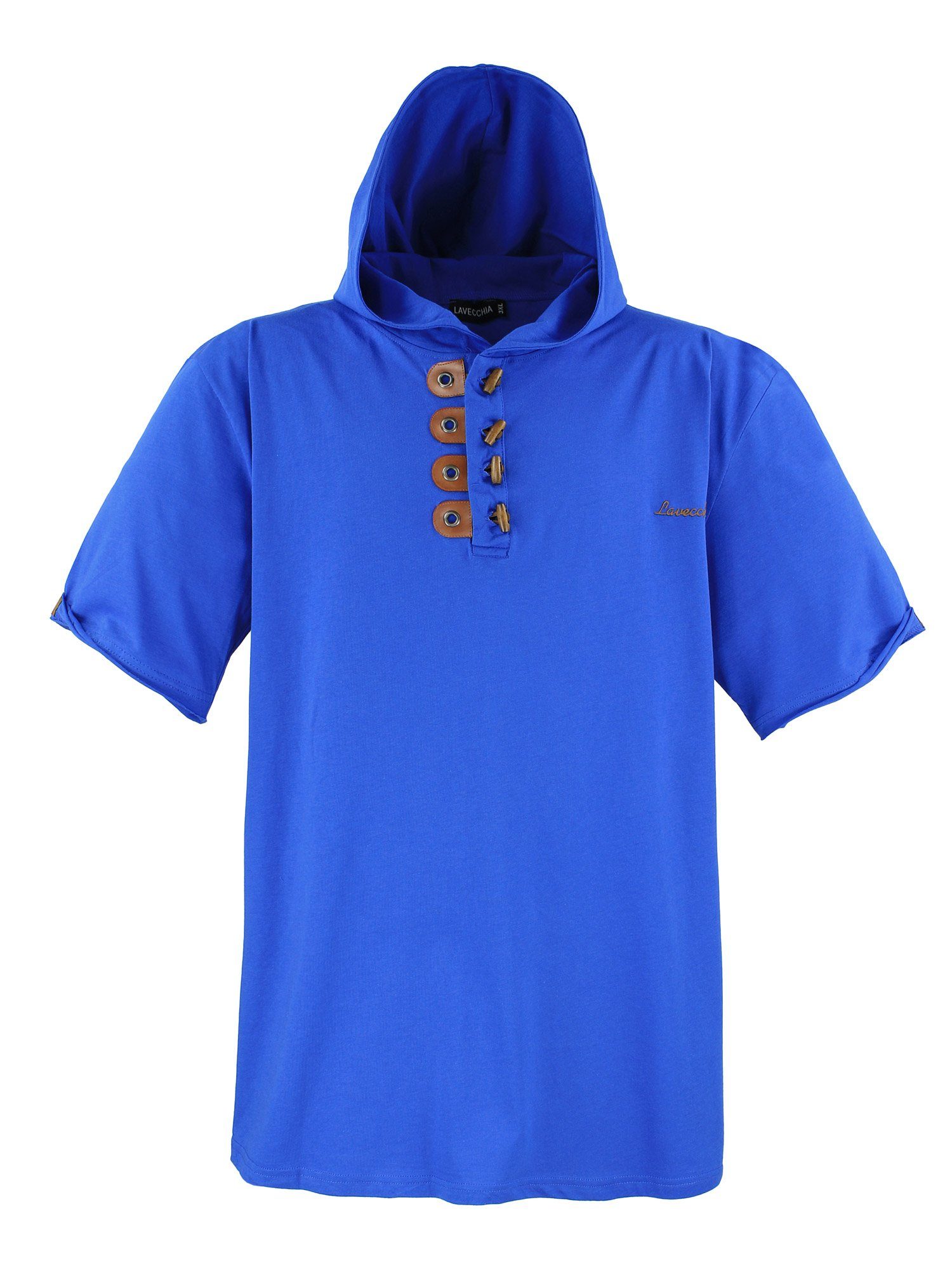 Lavecchia T-Shirt Lavecchia Herren T-Shirt mit Kapuze LV-609 (Royalblau, 5X günstig online kaufen