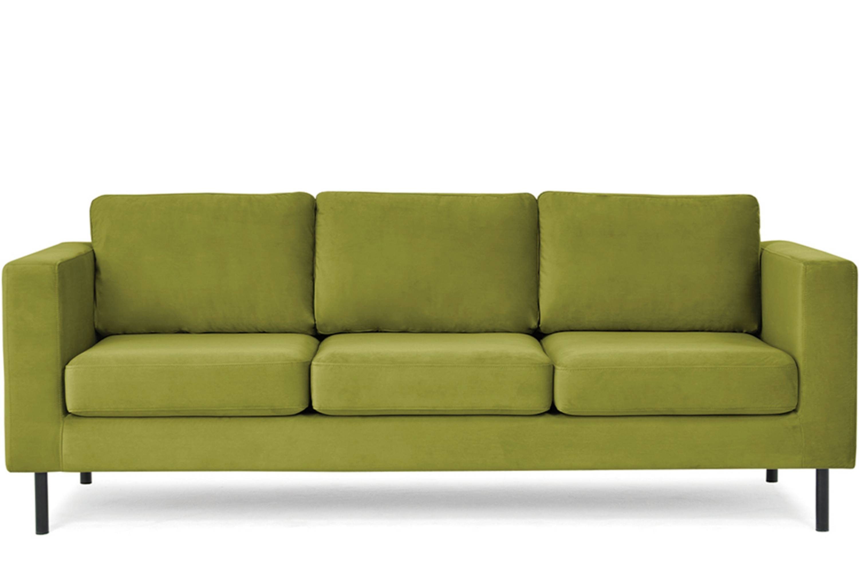 Konsimo 3-Sitzer TOZZI Sofa 3 Personen, hohe Beine, universelles Design oliv | oliv | oliv