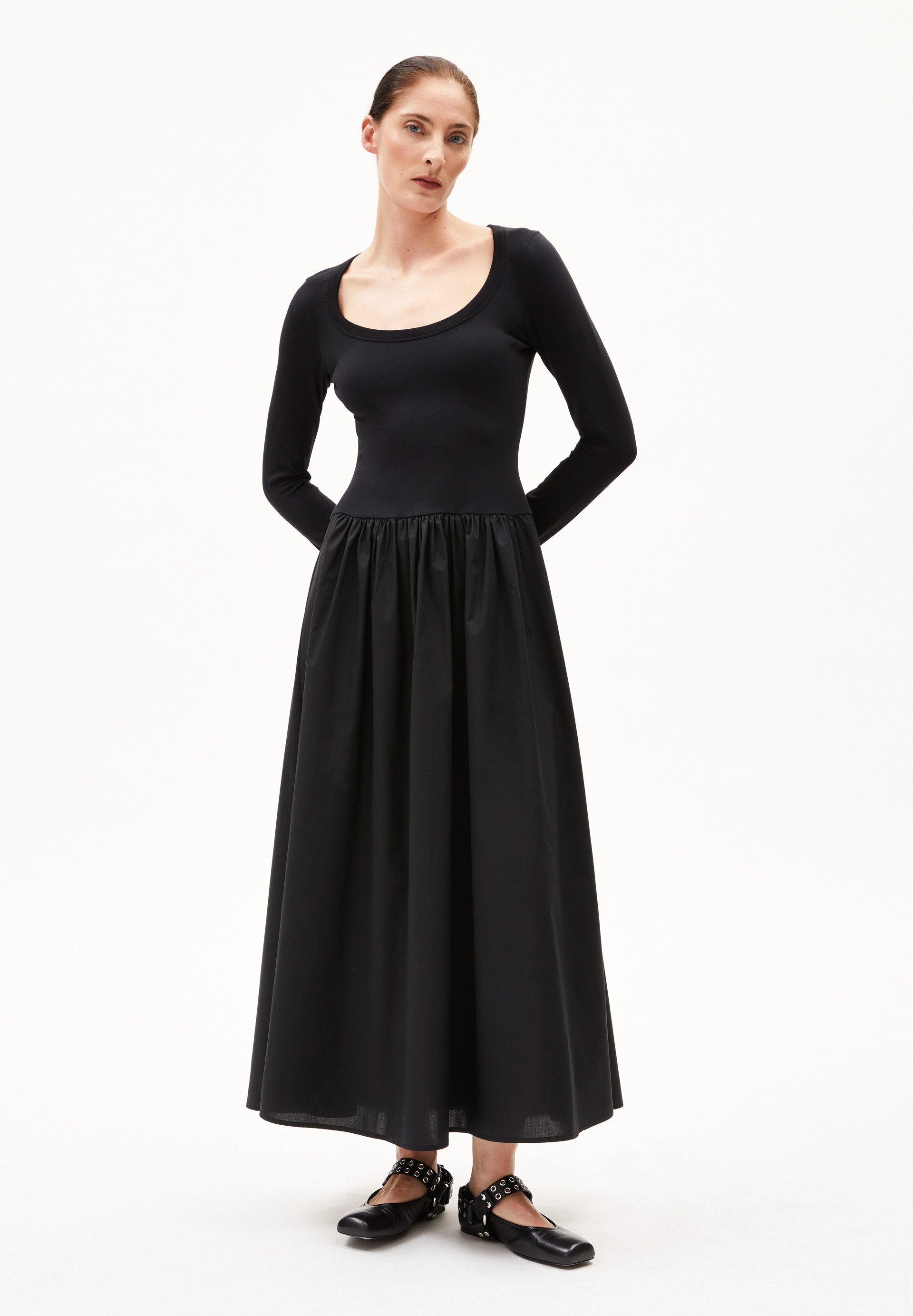 Armedangels Jerseykleid VILARAA Jerseykleid aus Bio-Baumwoll Mix Slim Fit ( günstig online kaufen