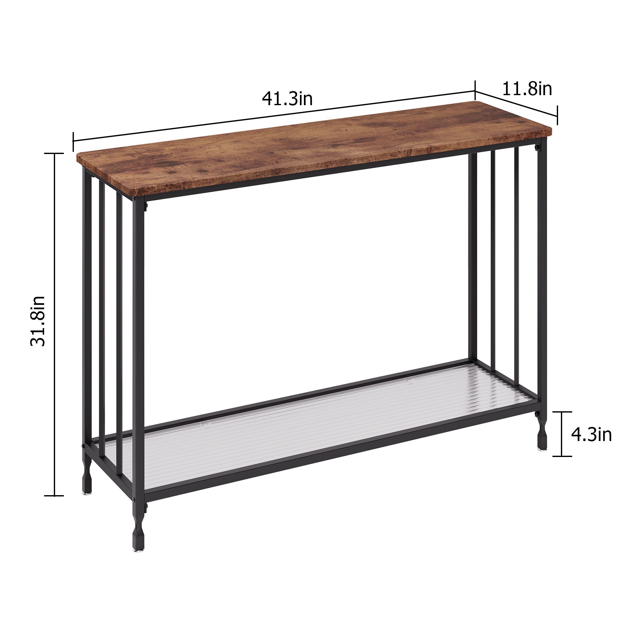 GarveeMore Konsolentisch,105x30x81cm, Schmaler Beistelltisch,Flurtisch,Klei günstig online kaufen