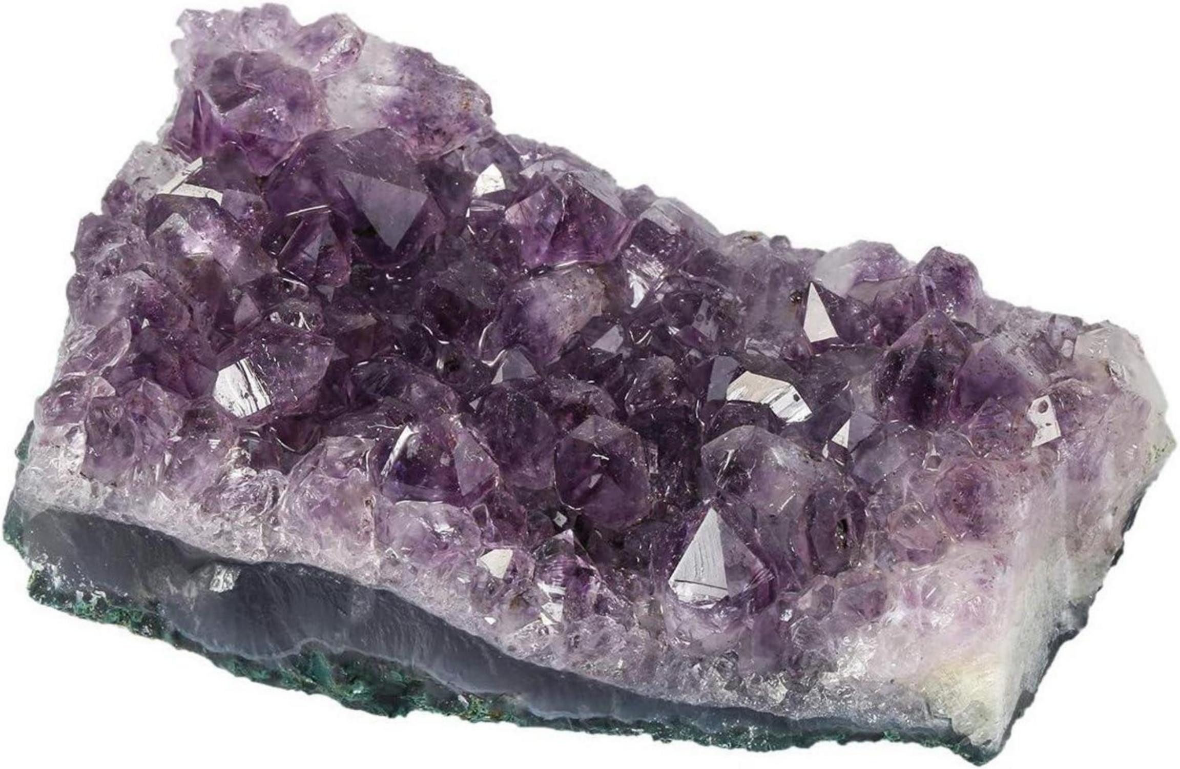 Edelstein Natürlicher Amethyst Kristall Druse Rohstück Deko 200-300g