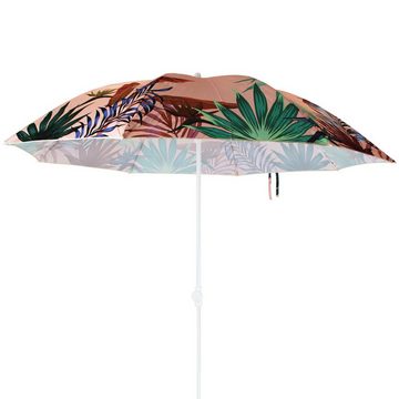 Koopman Sonnenschirm 180cm mit Farbwahl, Strandsonnenschirm Sonnenschutz Schirm Verstellbar