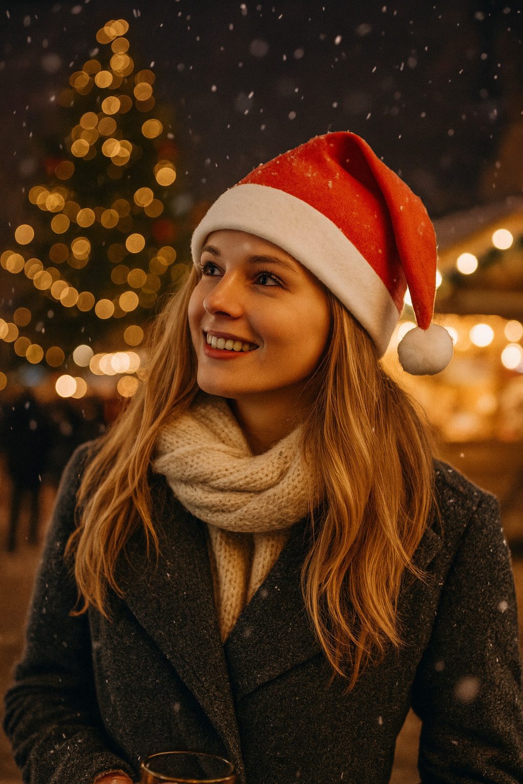 Bommelmütze Weihnachtsmannmütze Nikolausmütze mit lustiger Aufschrift