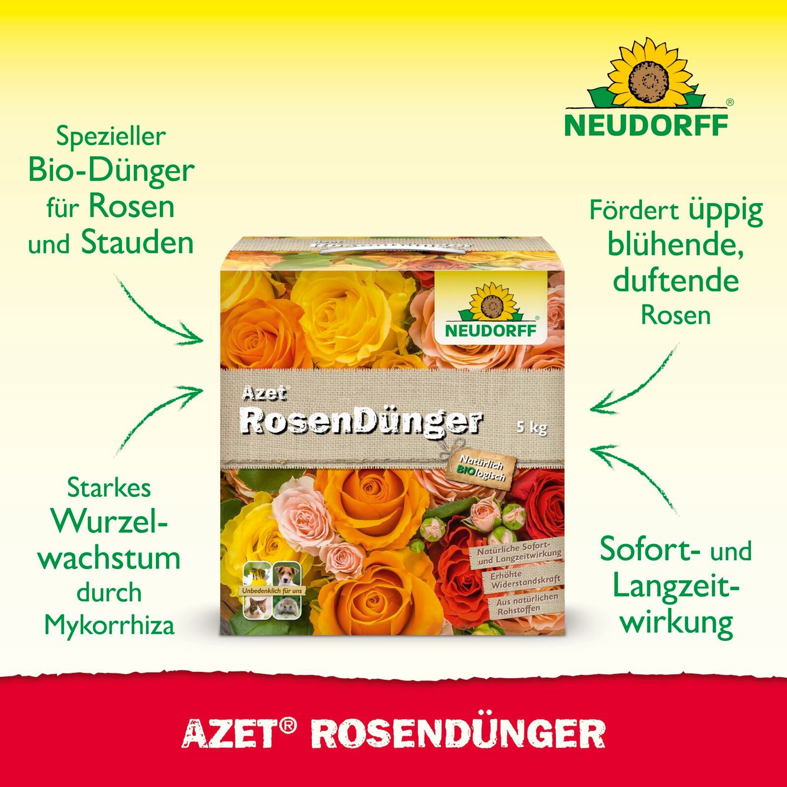 Neudorff Blumendünger Azet RosenDünger 5 kg günstig online kaufen