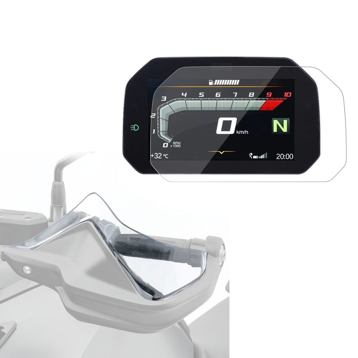 Motoguard Motor-Schutzhülle Handprotektoren Verlängerung passend für BMW R 1250 GS 19-23 klar + Ta