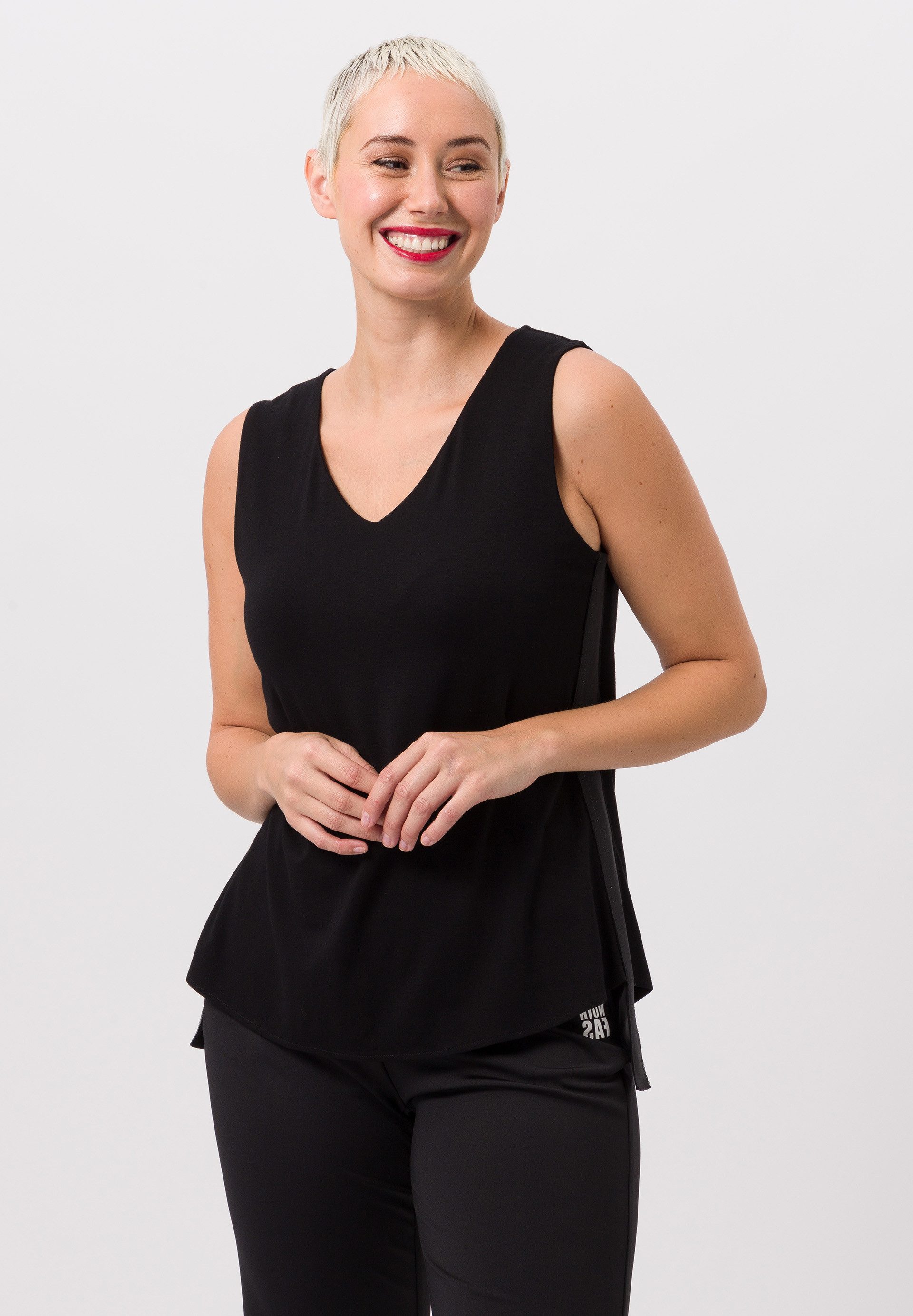 Shirttop mit Glitzersteinen
