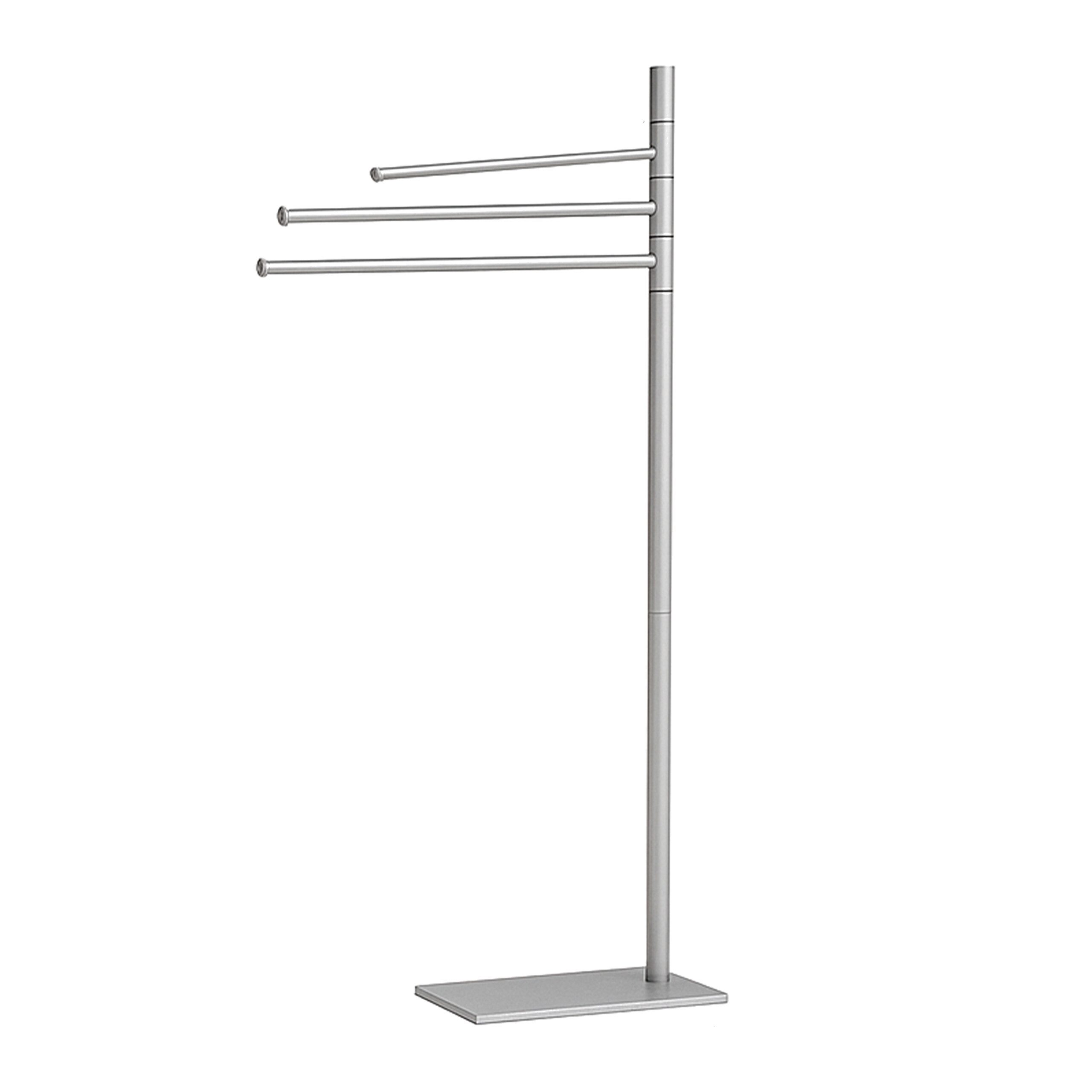 relaxdays Handtuchständer 3 Arme Edelstahl, silber günstig online kaufen