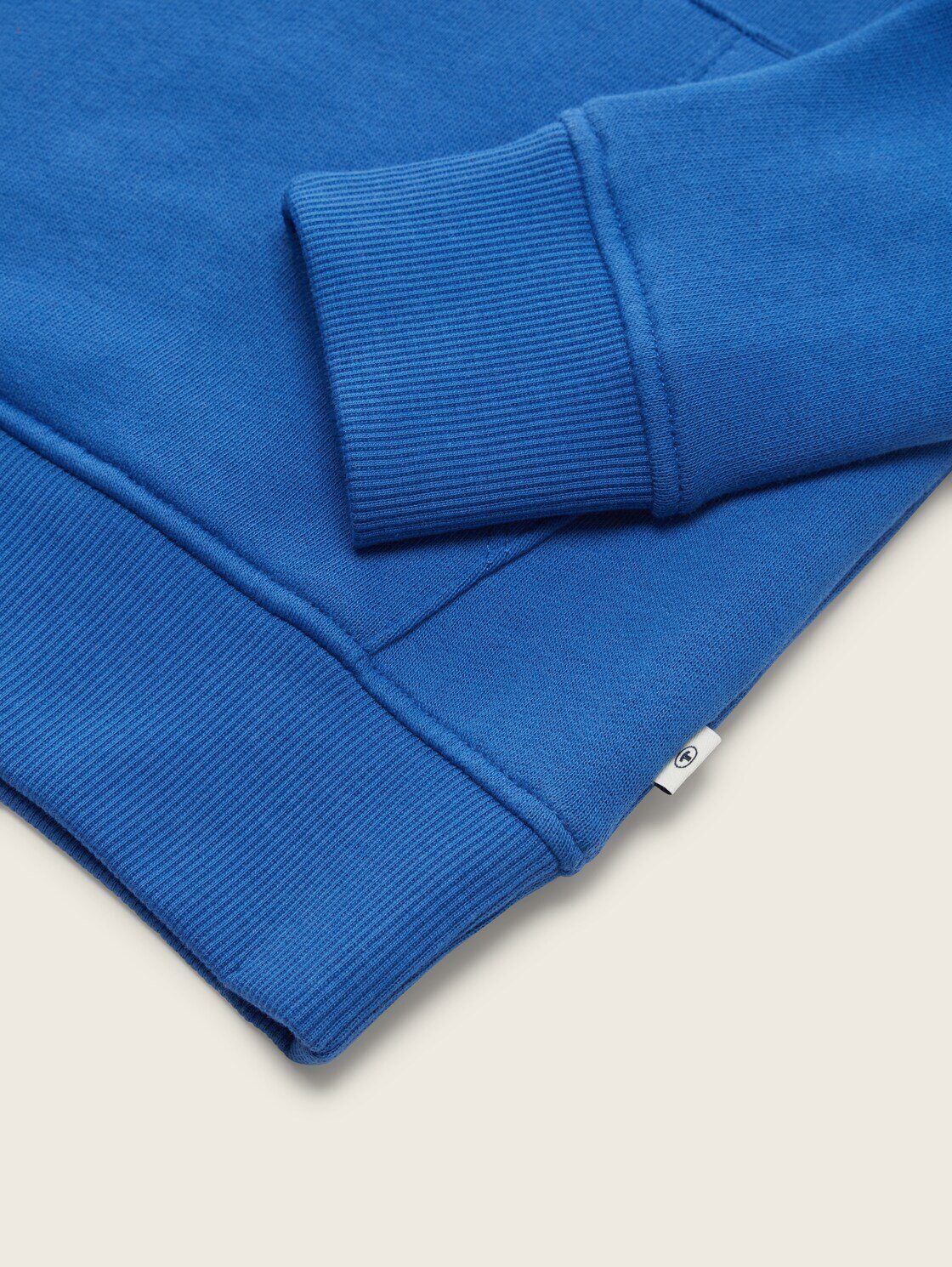 TOM TAILOR Sweatshirt Hoodie mit sapphire Logo Print blue soft