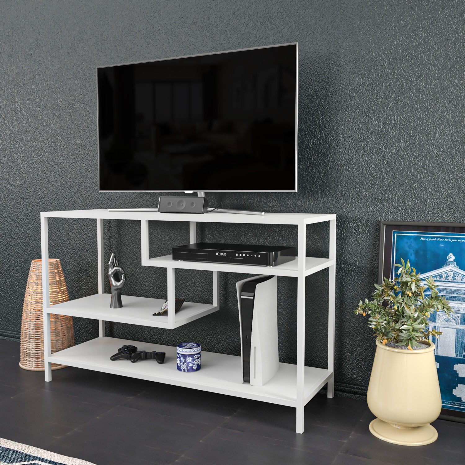 Skye Decor TV-Schrank Schränke, 75x120x39 Melaminbeschichtete cm, 100% Partikelplatte