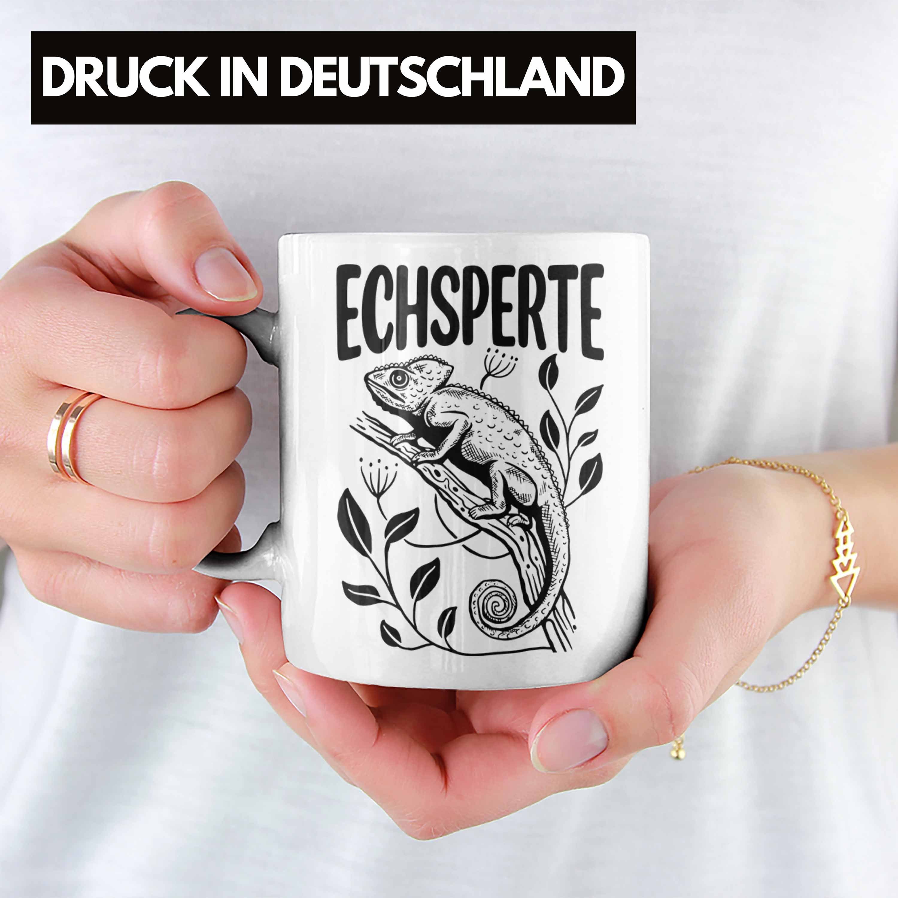 Trendation Tasse Trendation - Echsperte Tasse Geschenk Reptilien Amphibien Eidechse Cha