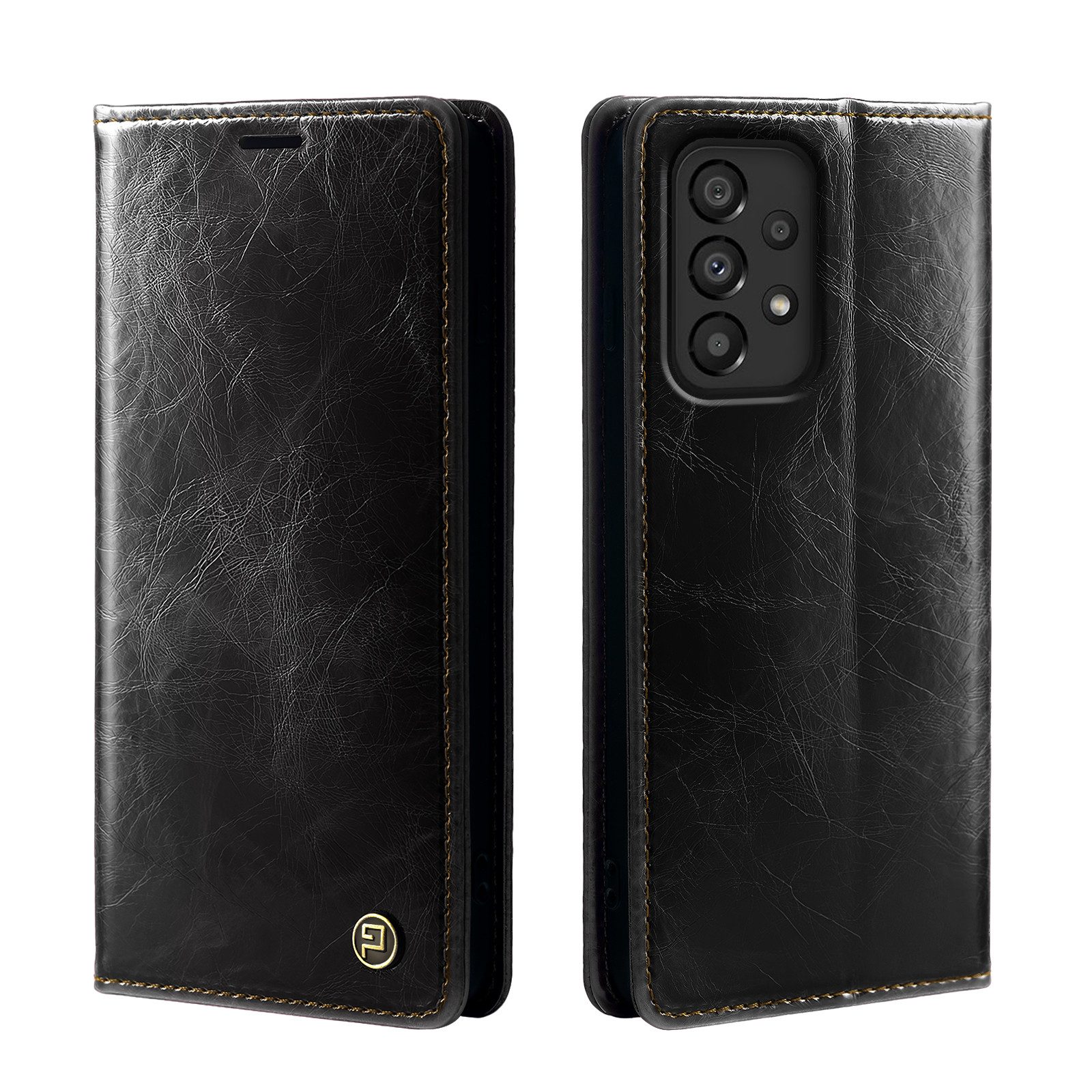 Tec-Expert Handyhülle Tasche Hülle für Samsung Galaxy A53 5G 6.5 Zoll, 6.5, Cover Klapphülle Case mit Kartenfach RFID Schutz aufstellbar