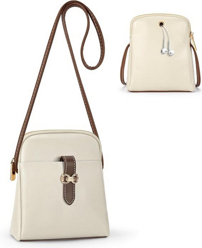 KETIEE Umhängetasche Umhängetasche Damen klein Handytasche PU Leder Crossbody Tasche (Einzelartikel Umhängetasche Damen klein Crossbody Handytasche, 1 Umhängetasche Damen klein Handytasche PU Leder Crossbody), Zwei Fächer verstellbar leicht kompakt Crossb