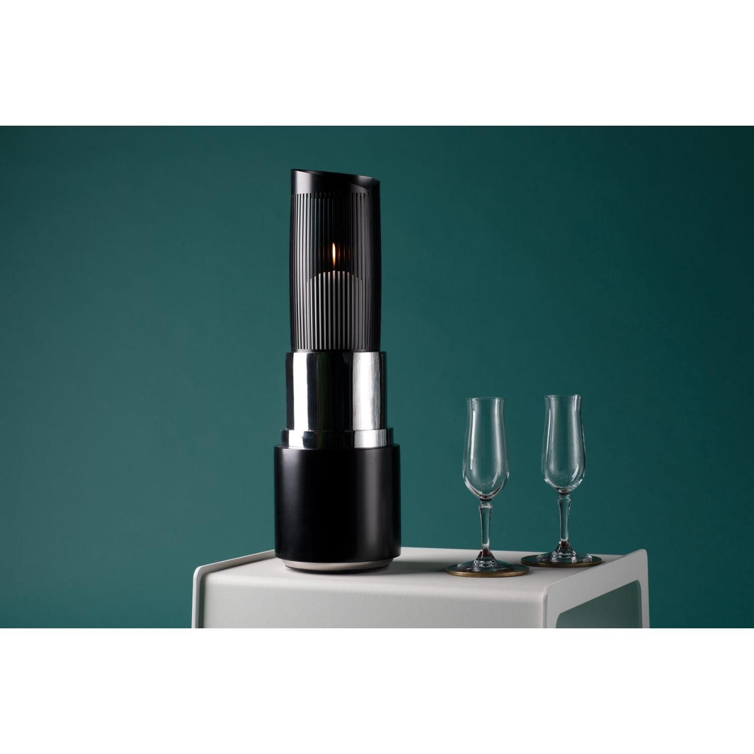 Garden Glory Windlicht Outdoor Laterne The Lipstick Silver Black