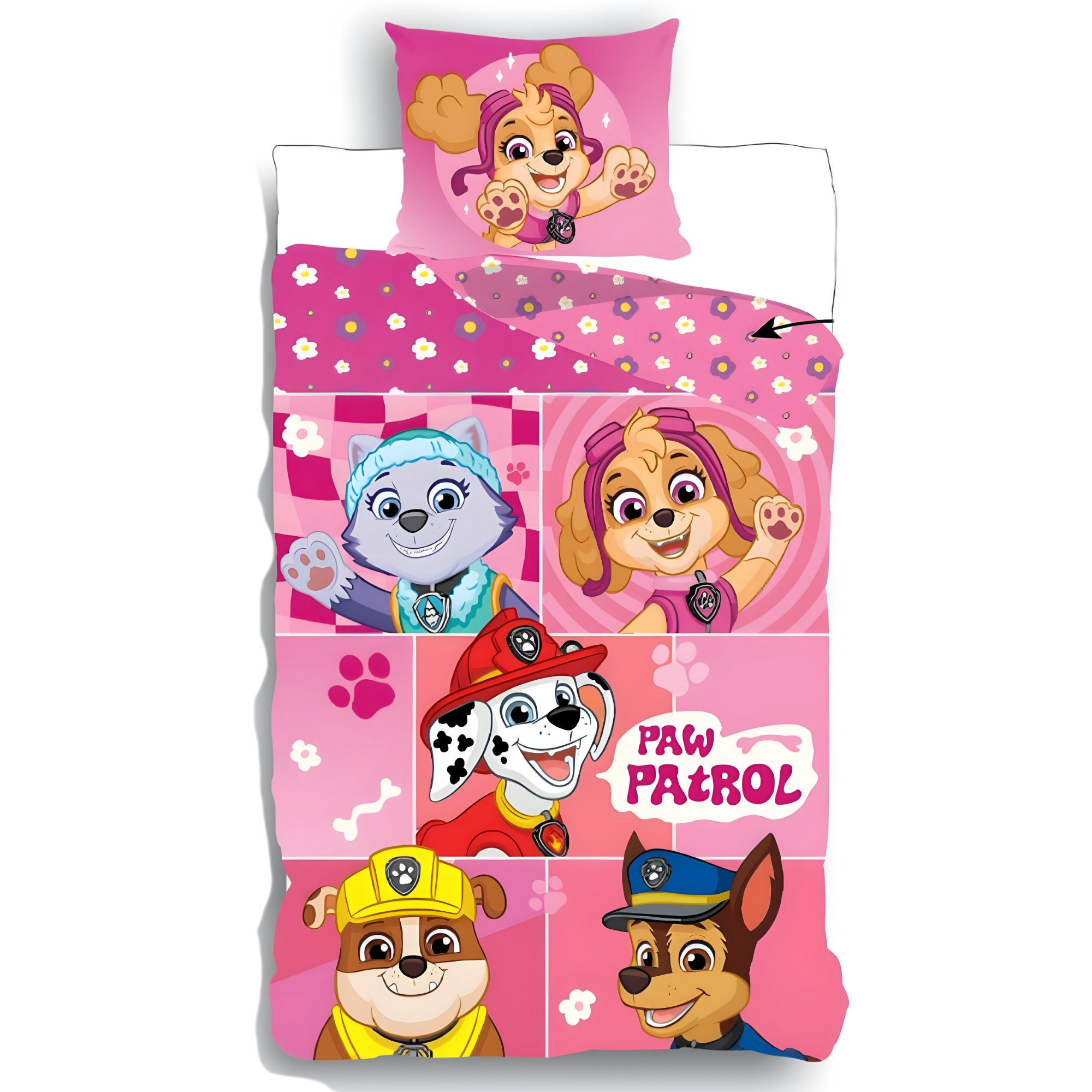 PAW PATROL Bettwäsche Paw Patrol Skye 2tlg Kinder Mädchen Bettwäsche Set, 2 günstig online kaufen