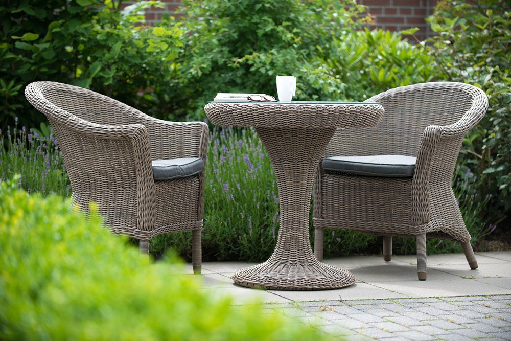 4Seasons 1x Kissen 4 Sessel by (1) taste Gartenstuhl inkl. Chester Dining seasons