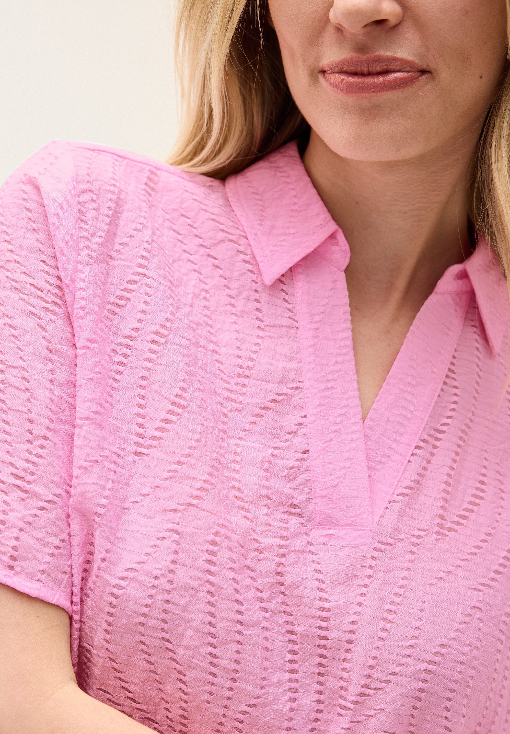 CECIL Hemdbluse mit leichtem Struktur Muster