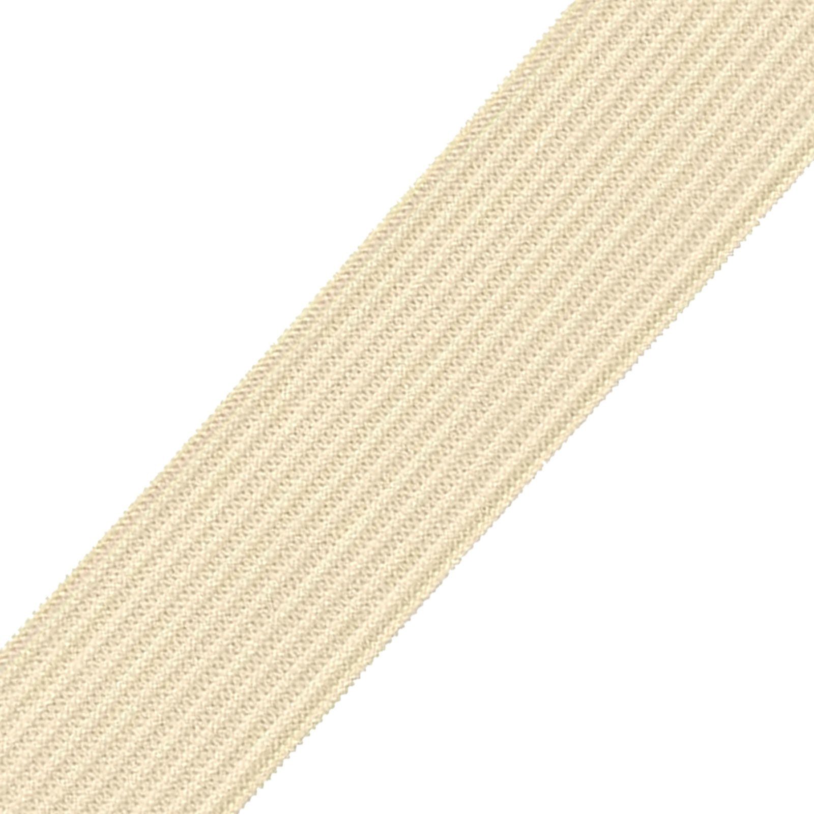maDDma Gummiband 25m Gummiband Gummilitze 20mm flach gestrickt Stretch Elastisch, 122 creme