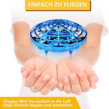GelldG UFO Mini Drohne - Fliegender Spielzeug Handgesteuerter Quadrocopter