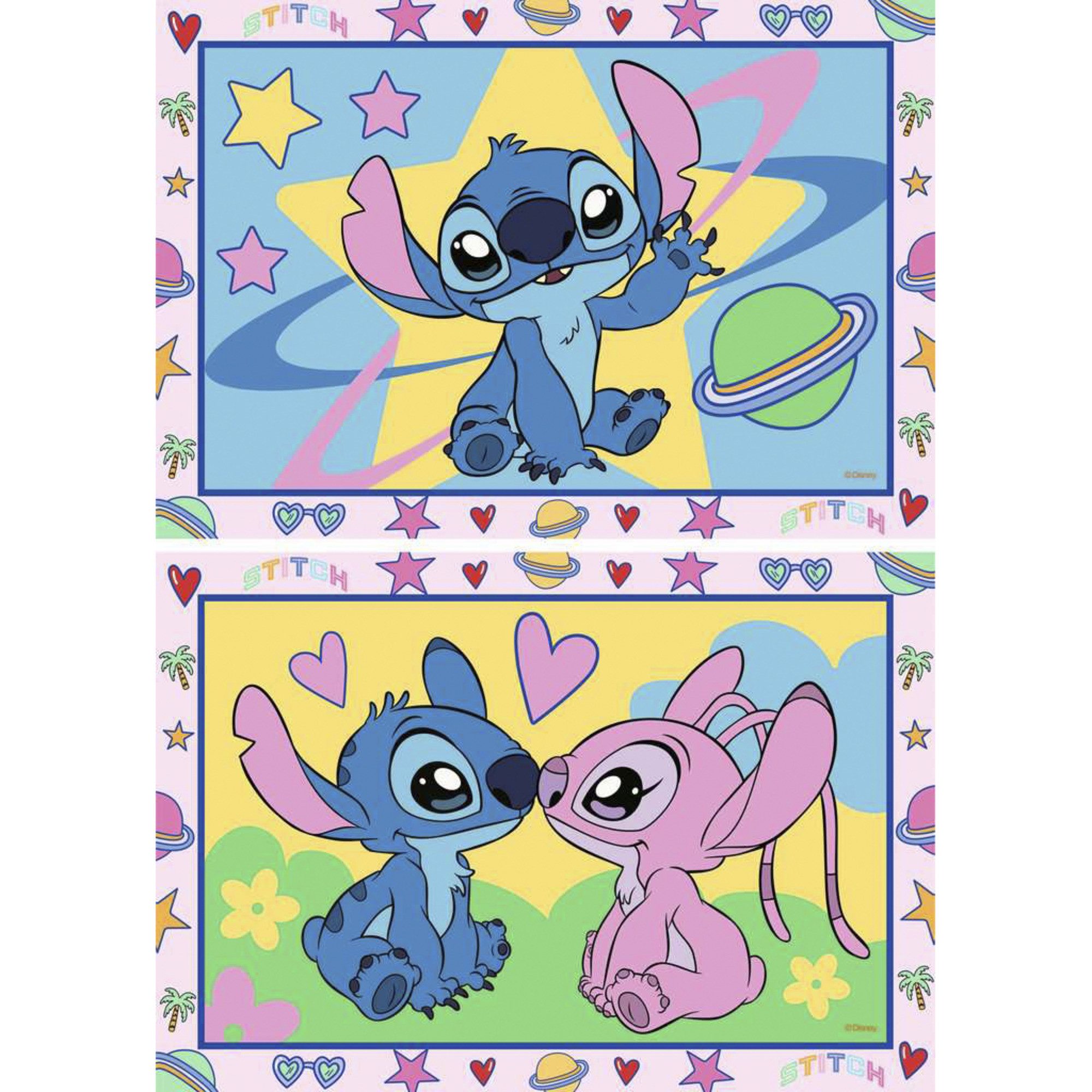 Ravensburger Malvorlage Ravensburger CreArt Junior - Stitch & Angel, Malen