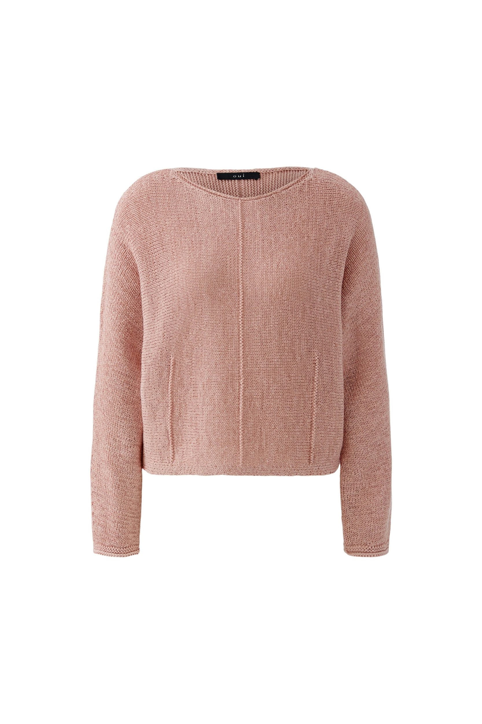 Oui Wollpullover Pullover dusty rose