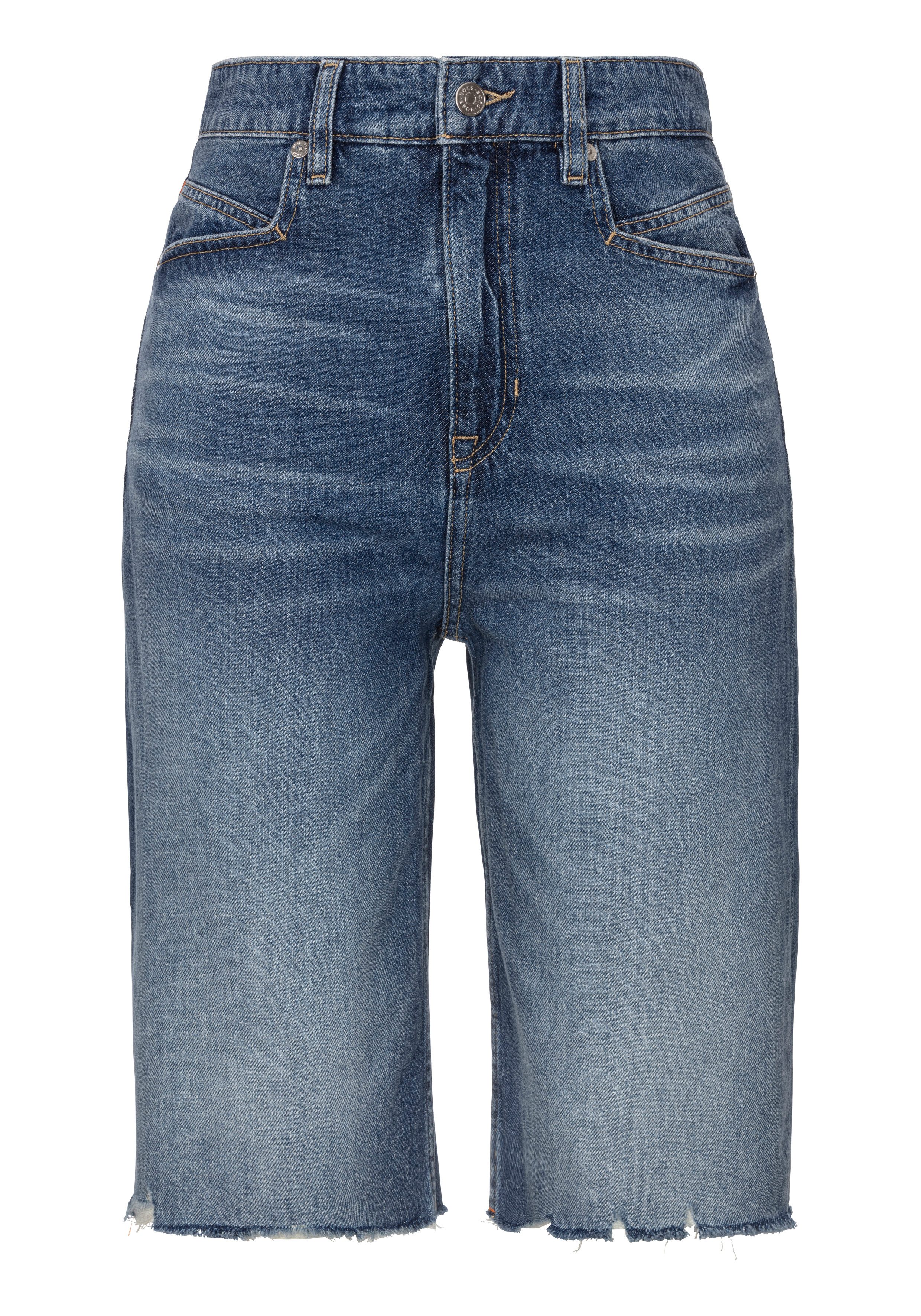 BOSS ORANGE Shorts DENIM JORTS Premium Damenmode mit Logostickerei hinten günstig online kaufen