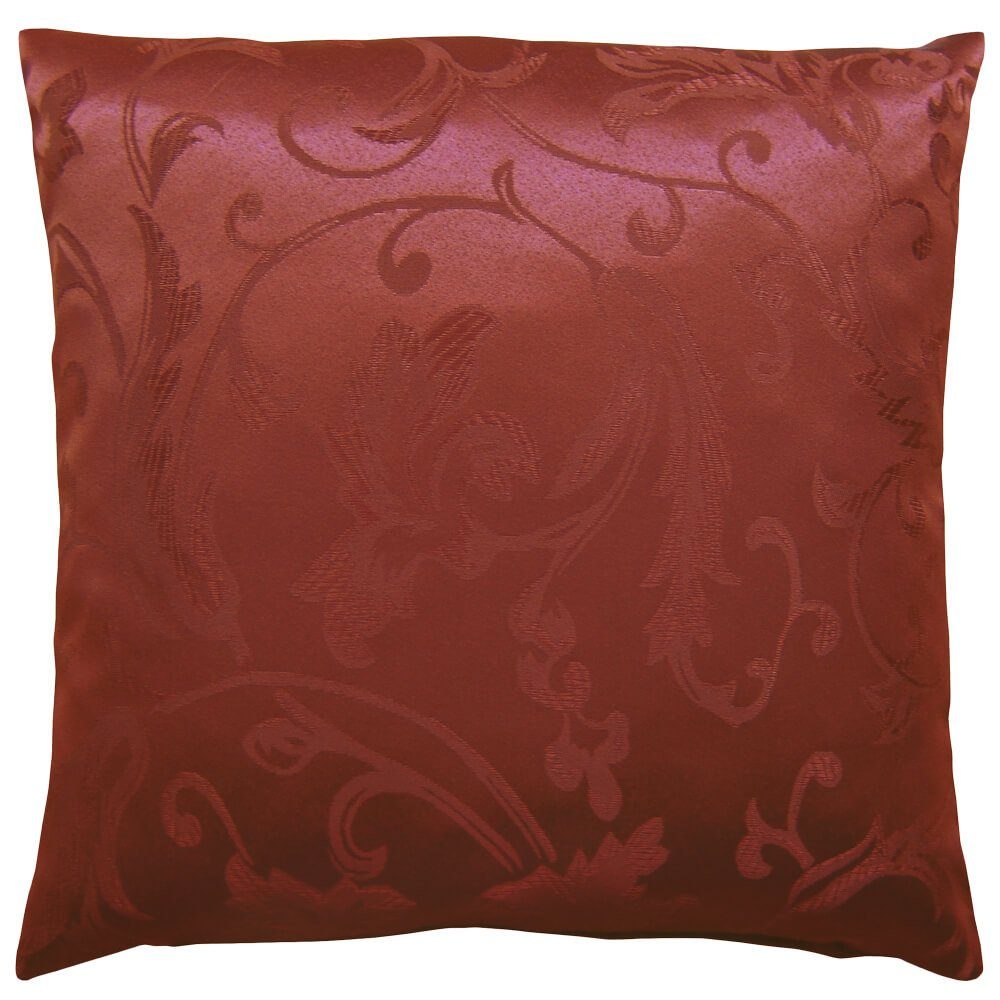 Kissenbezüge Kissen-Bezug mit Reißverschluss moderne Ornamente wein-rot 40x40 cm, matches21 HOME & HOBBY (1 Stück), Wohnzimmer Kissen-Hülle als Deko-Kissen Zier-Kissen Sofa-Kissen