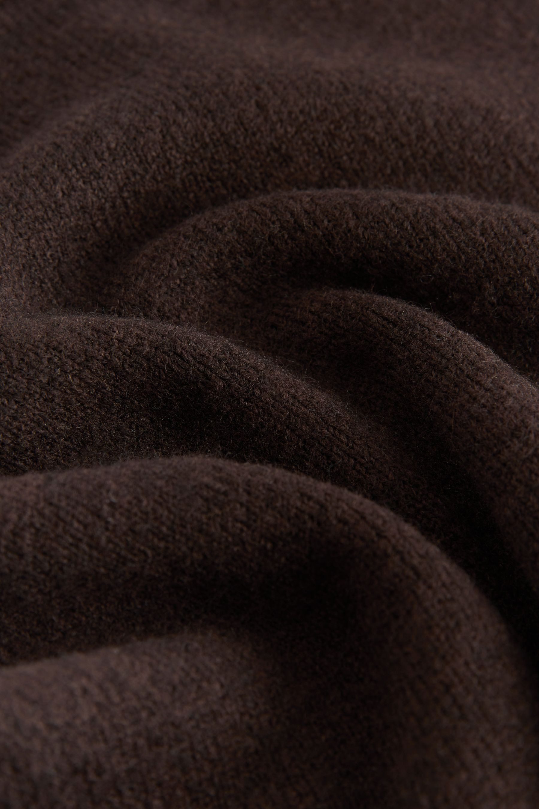 Next Strickkleid Gestricktes Minikleid mit Rollsaum und Wollanteil (1-tlg)