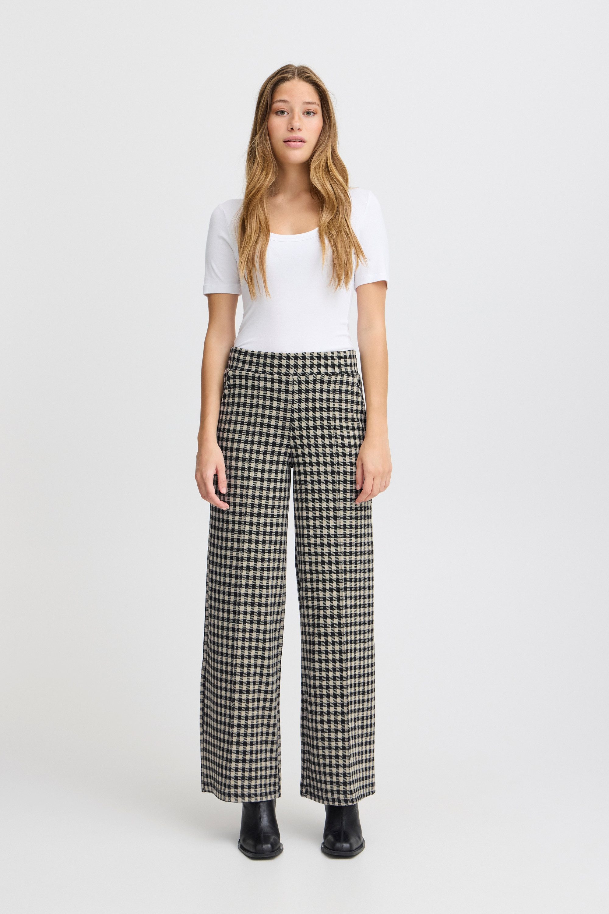 Ichi Stoffhose IHKATE CHECKY WIDE PA günstig online kaufen