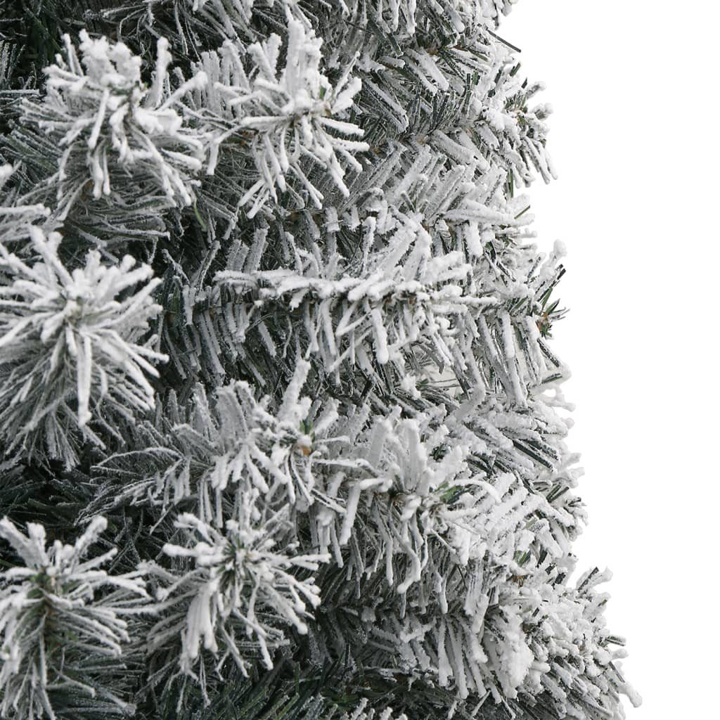 mit Weihnachtsbaum Ständer Weihnachtsbaum 270 cm vidaXL PVC Schlank Beschneit Künstlicher