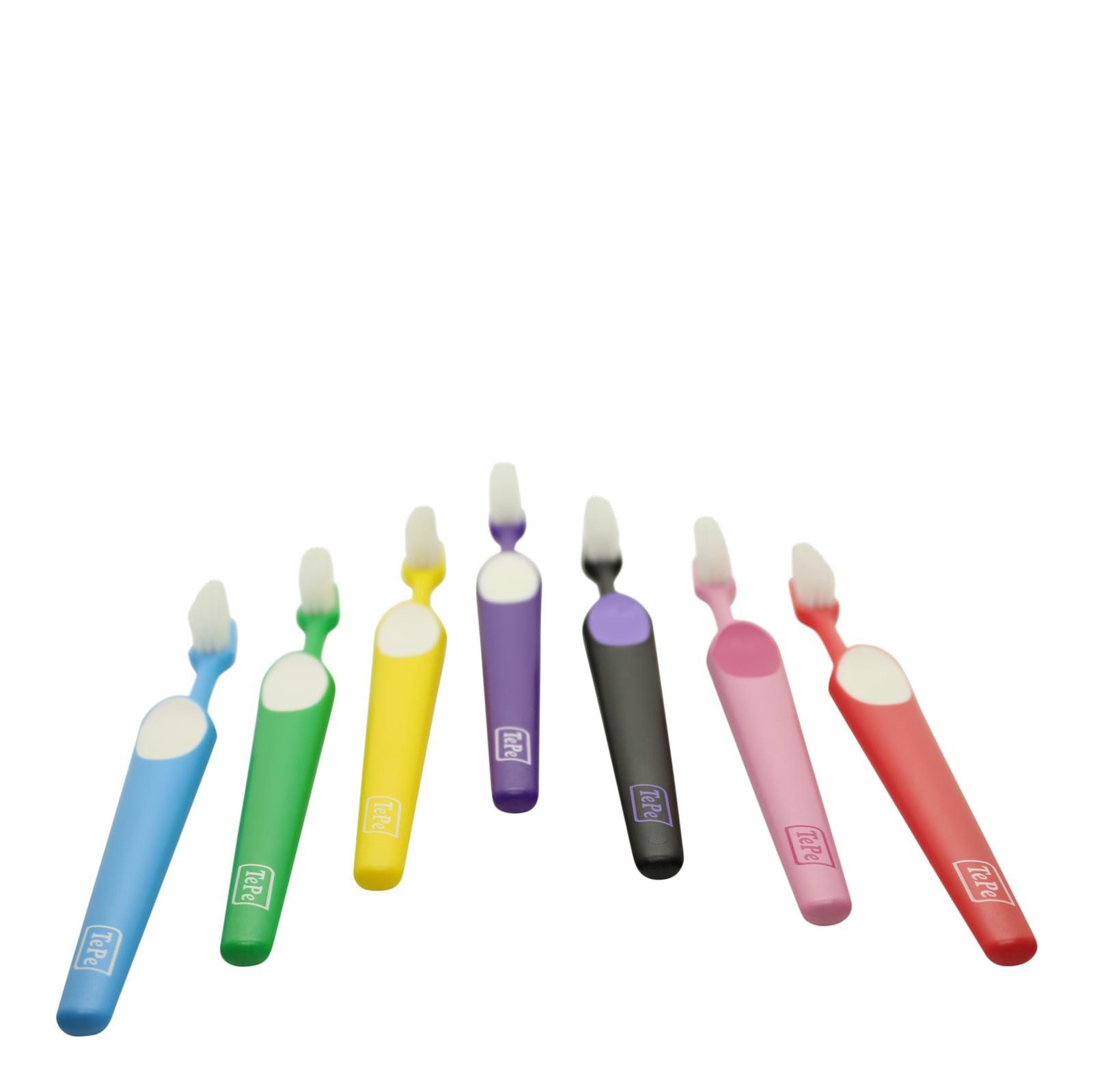 TePe Zahnbürste 5x TePe Supreme Soft Compact - kleiner Bürstenkopf