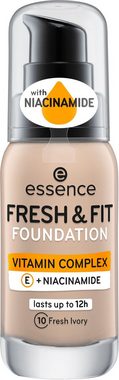 Essence Foundation FRESH & FIT FOUNDATION, 3-tlg.