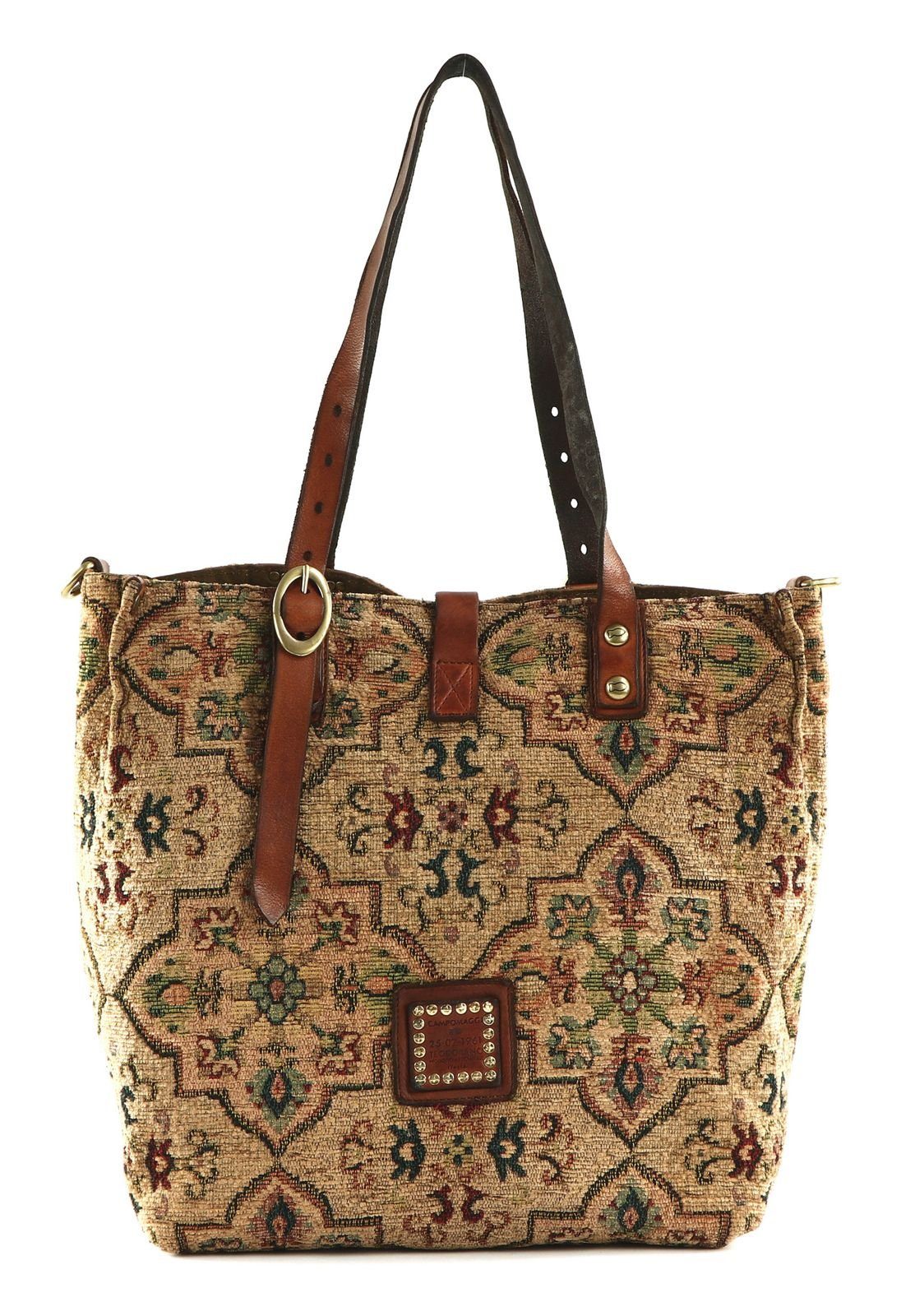 Campomaggi Shopper T / Cognac Bianco +