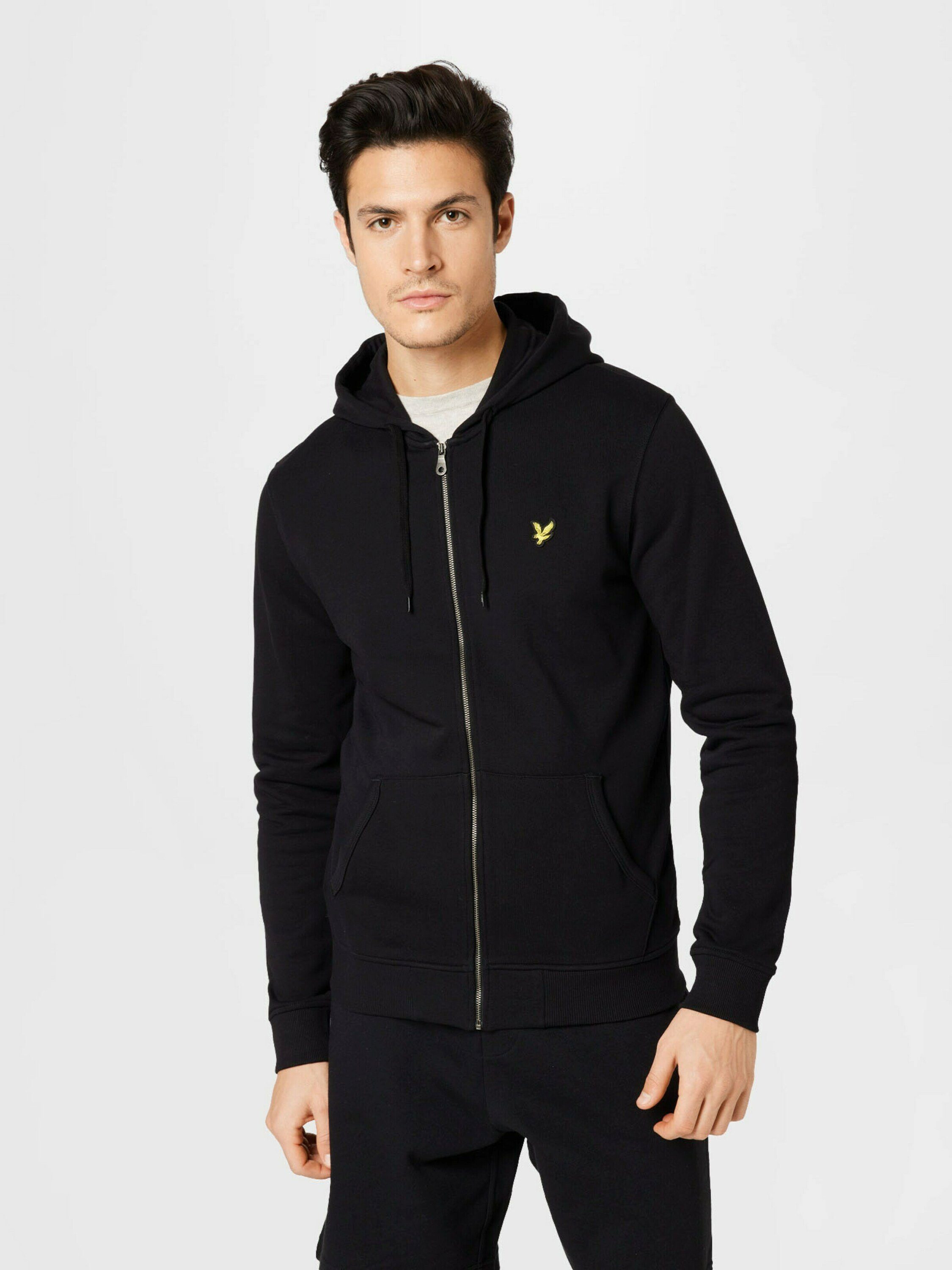 & Sweatjacke Schwarz (1-tlg) Lyle Scott