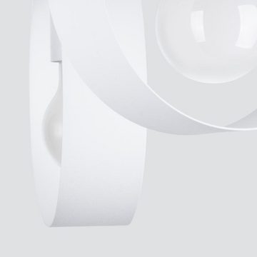 famlights Deckenleuchte, Deckenleuchte Ted in Weiß E27 3-flammig, keine Angabe, Leuchtmittel enthalten: Nein, warmweiss, Deckenlampe, Deckenbeleuchtung, Deckenlicht