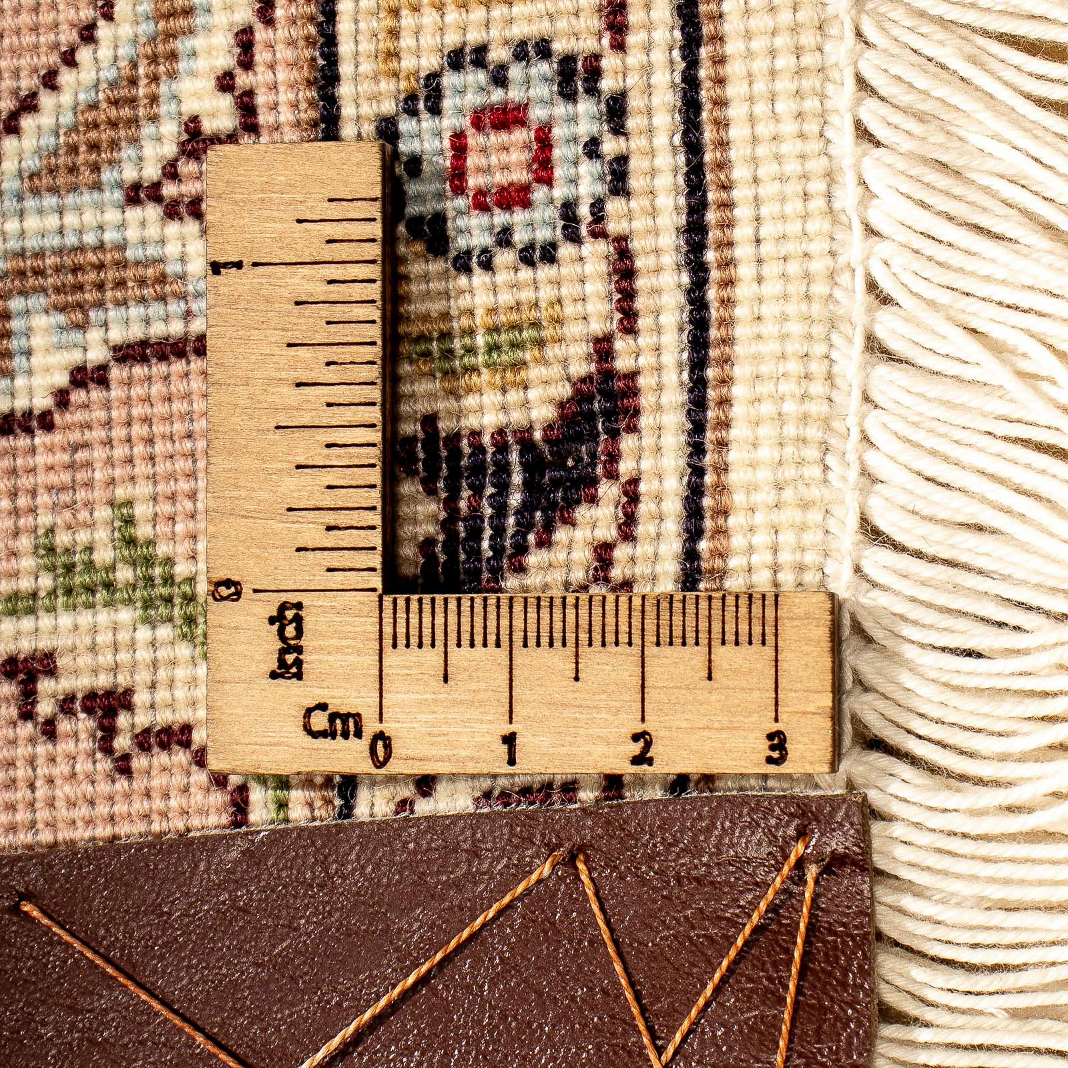 Orientteppich Perser - Täbriz - mit cm x - 355 beige, 253 Royal Wohnzimmer, 7 Zertifikat mm, morgenland, Einzelstück Handgeknüpft, Höhe: - rechteckig