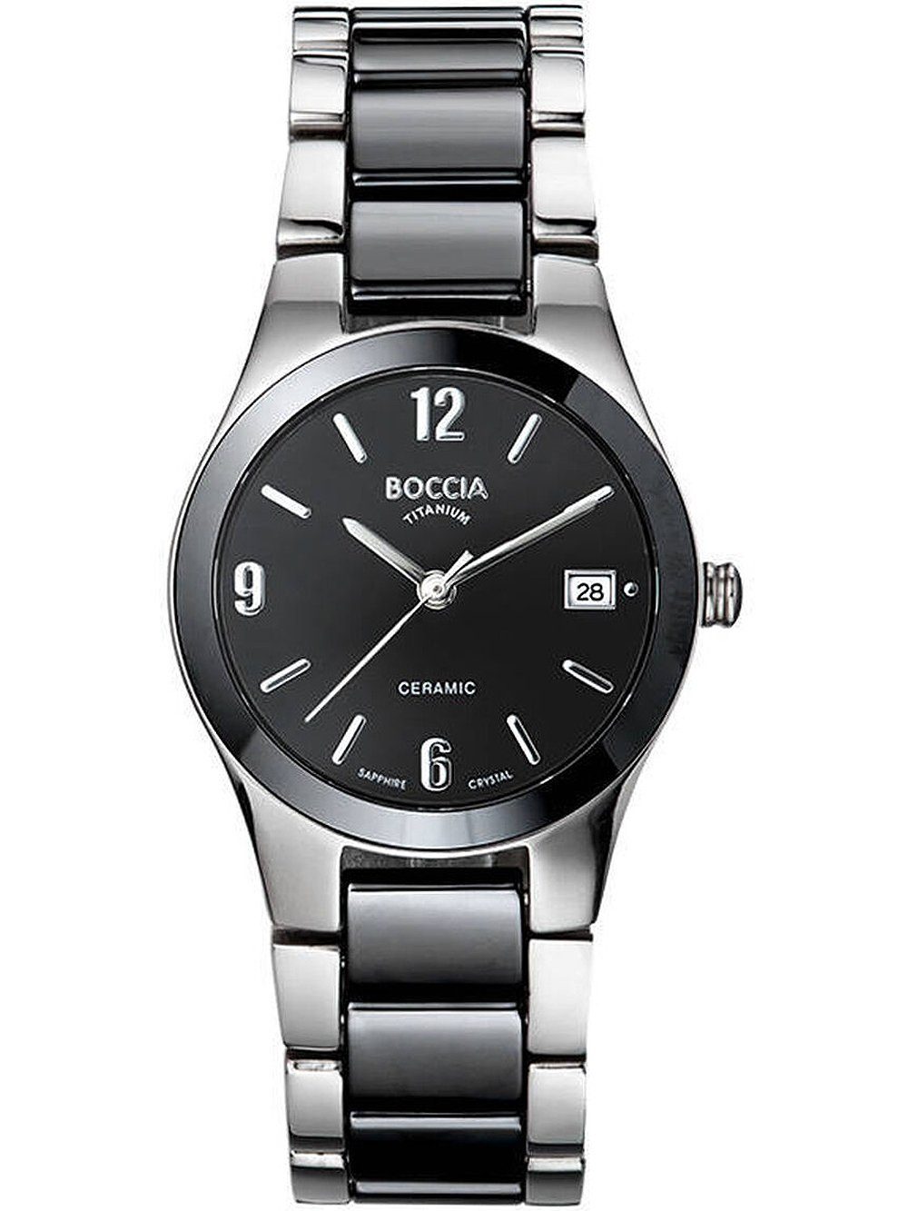 Boccia Quarzuhr Boccia 3189-02 Damenuhr Keramik Titanium 32mm 5ATM Boccia 3189-02 Damenuhr Keramik Titanium 32mm 5ATM
