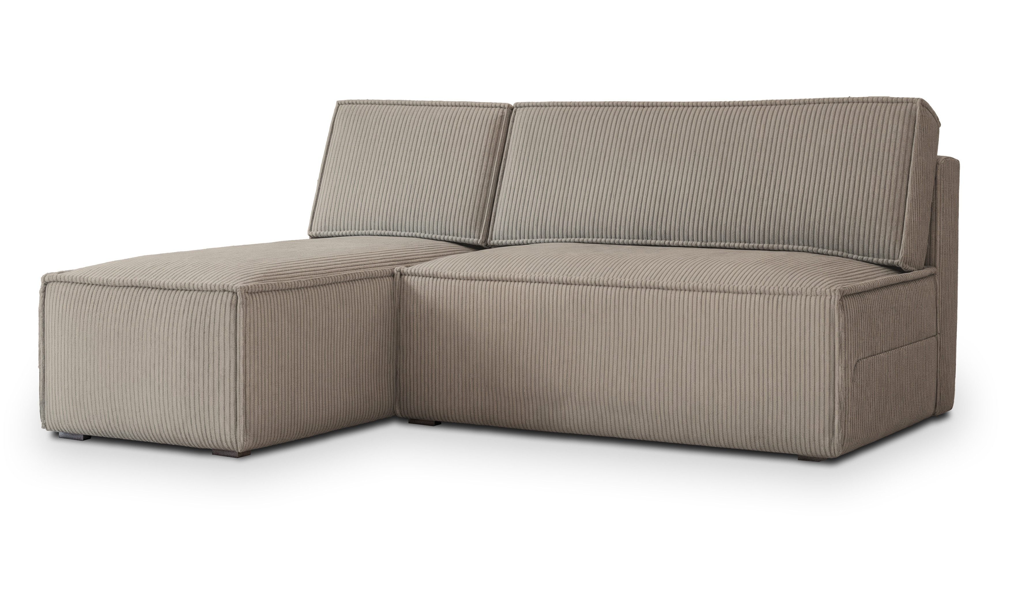 Masseno Ecksofa BRISO mit Schlaffunktion L-Form, Sofa mit Bettkasten günstig online kaufen