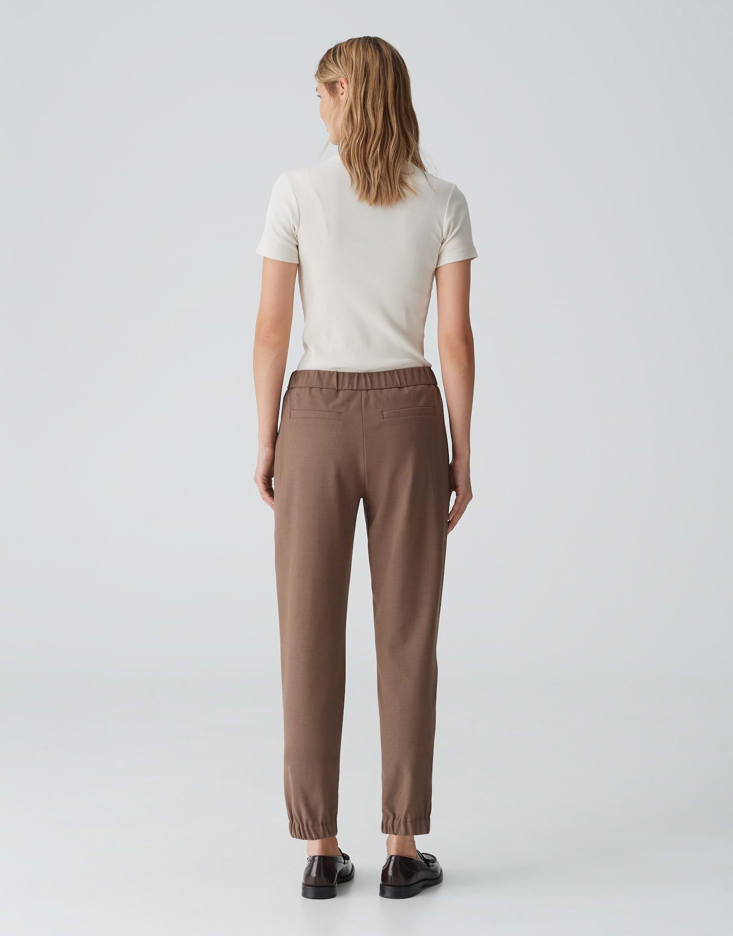 OPUS Stoffhose Jogpants MYHA Relaxed aus weichem Flanell Stoff