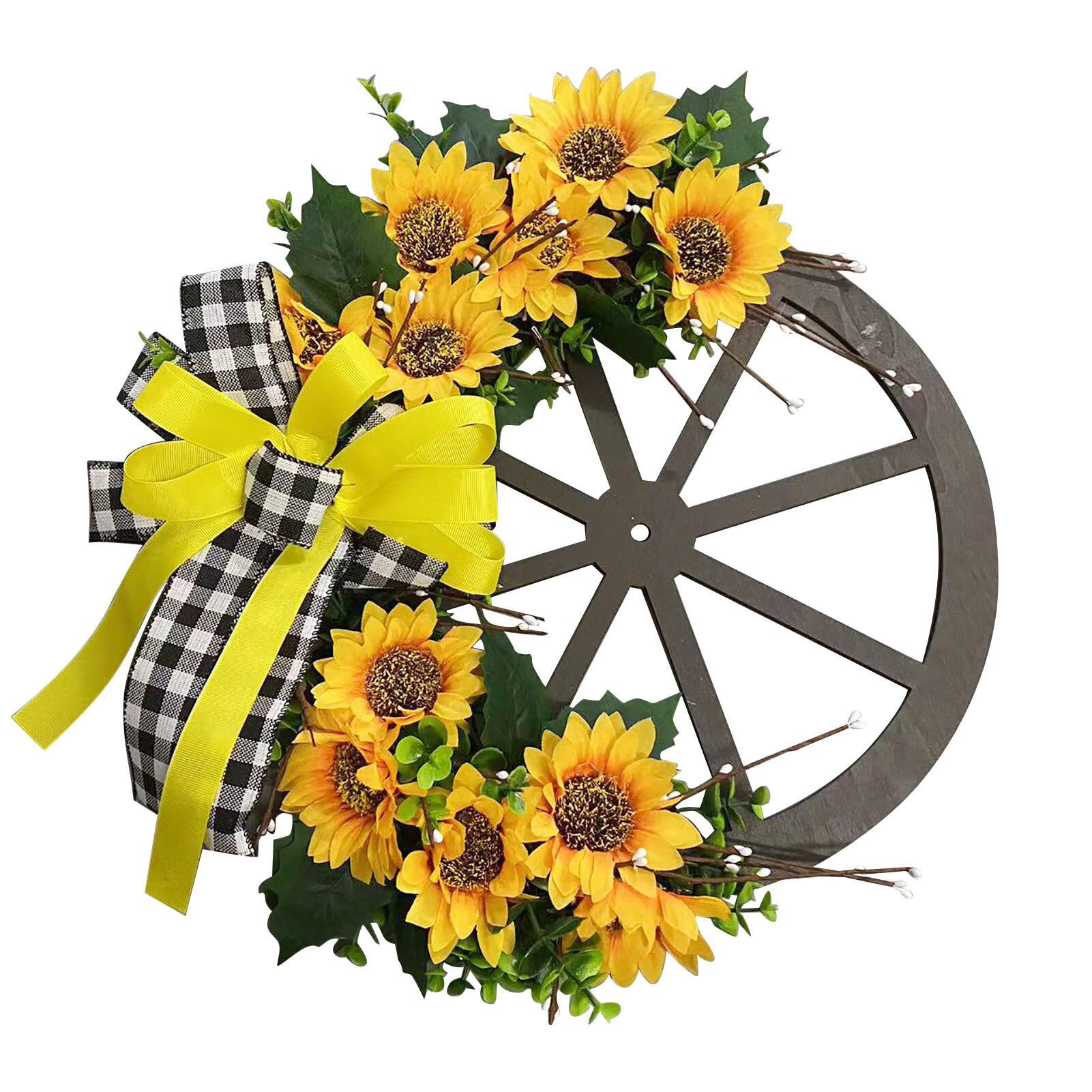 Dekokranz Sonnenblumenrad Kranz, Sonnenblume Bogen Kranz hängende Dekorationen