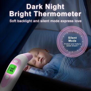 HIYORI Infrarot-Thermometer Digitales Infrarot-Thermometer für Ohr- und Stirnmessung, Schnelle und präzise Temperaturmessung für alle Altersgruppen