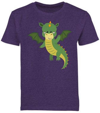 Shirtracer T-Shirt Drache Tiermotiv Animal Print