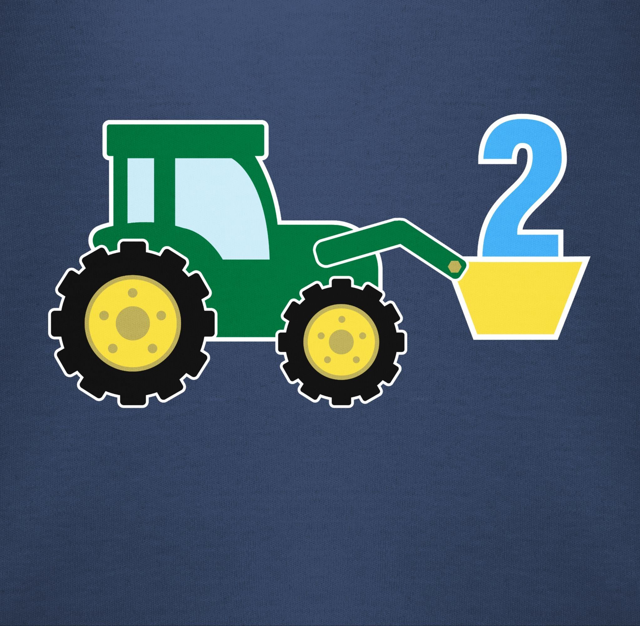 Shirtracer Geburtstag Traktor T-Shirt 2. Blau 1 Zweiter Navy