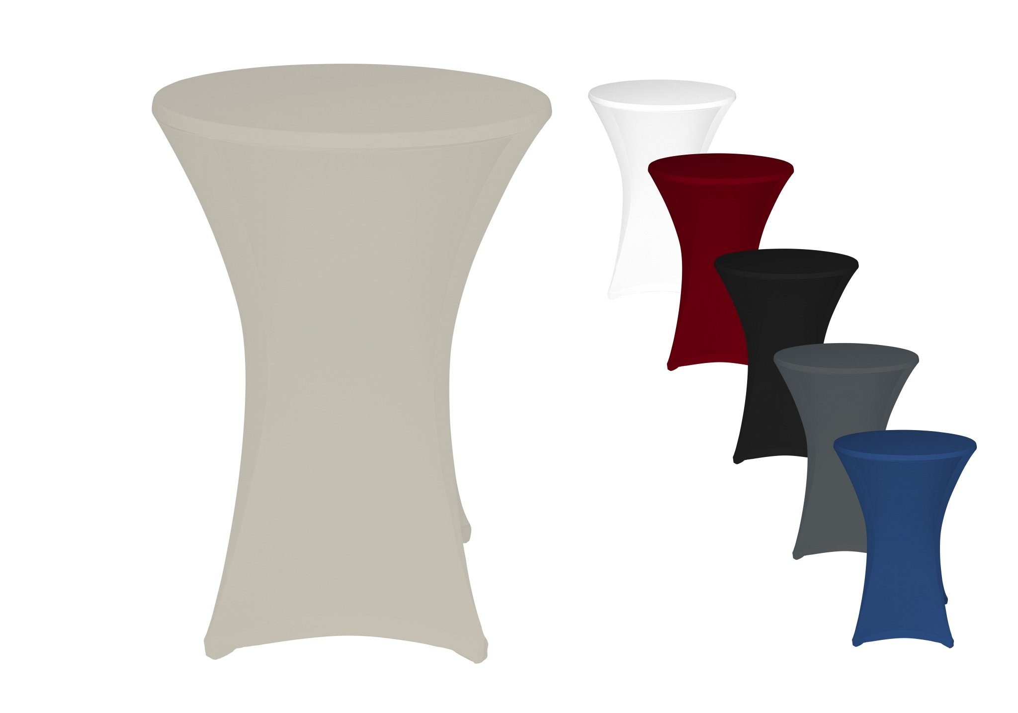 TexDeko Stehtischhusse Stretch Husse für Bistrotisch mit verstärkten Fußtas günstig online kaufen