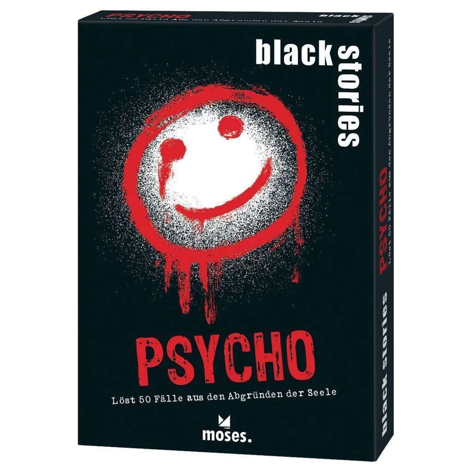 Moses. Verlag Spiel black stories Psycho