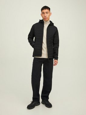 Jack & Jones Blouson Hybrid Kapuzen Übergangsjacke Stepp Blouson JCOTOBY 4867 in Schwarz