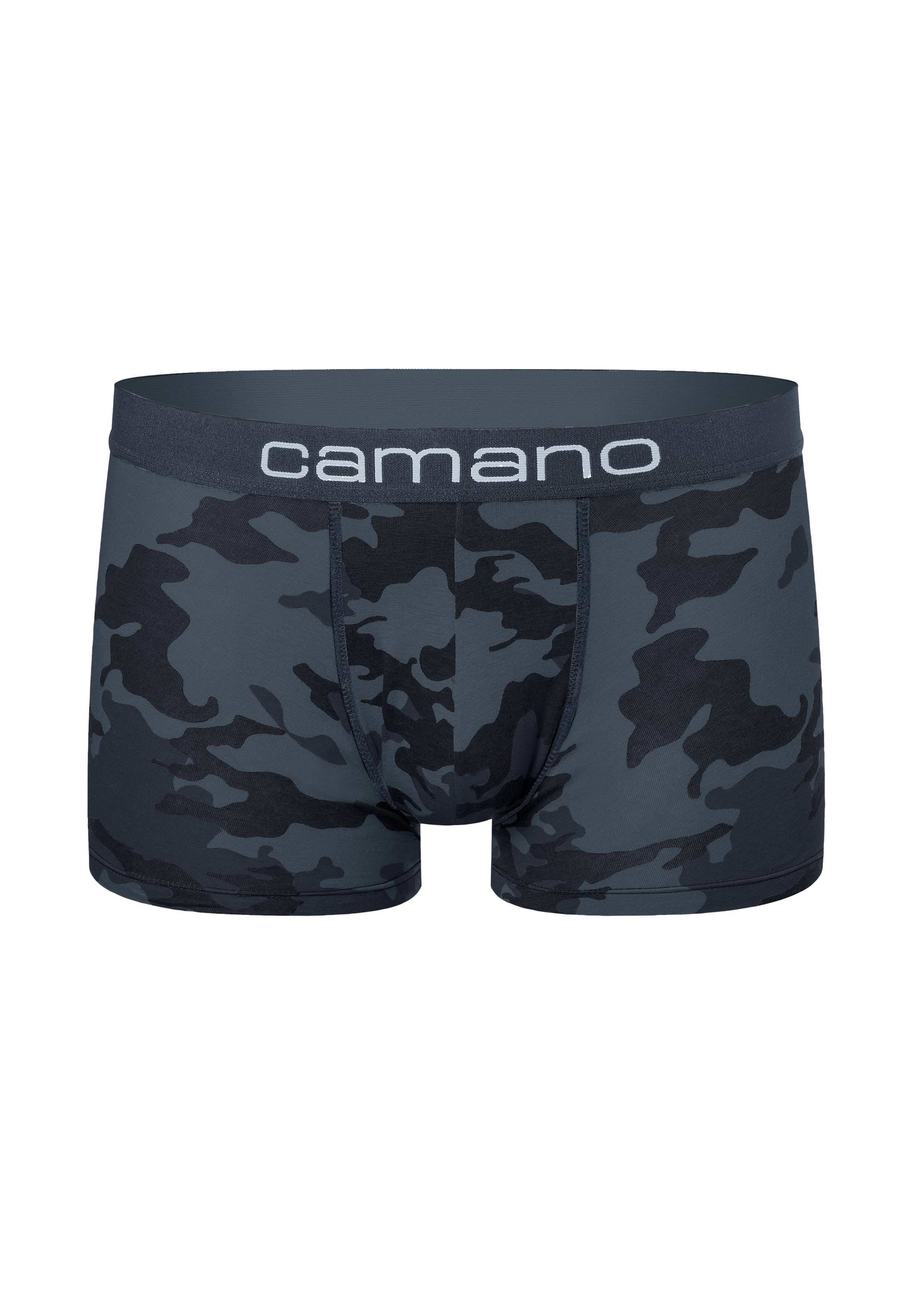 Camano Boxershorts 2er Comfort Pack Baumwolle (2-St) (BCI) blau nachhaltigerer mit