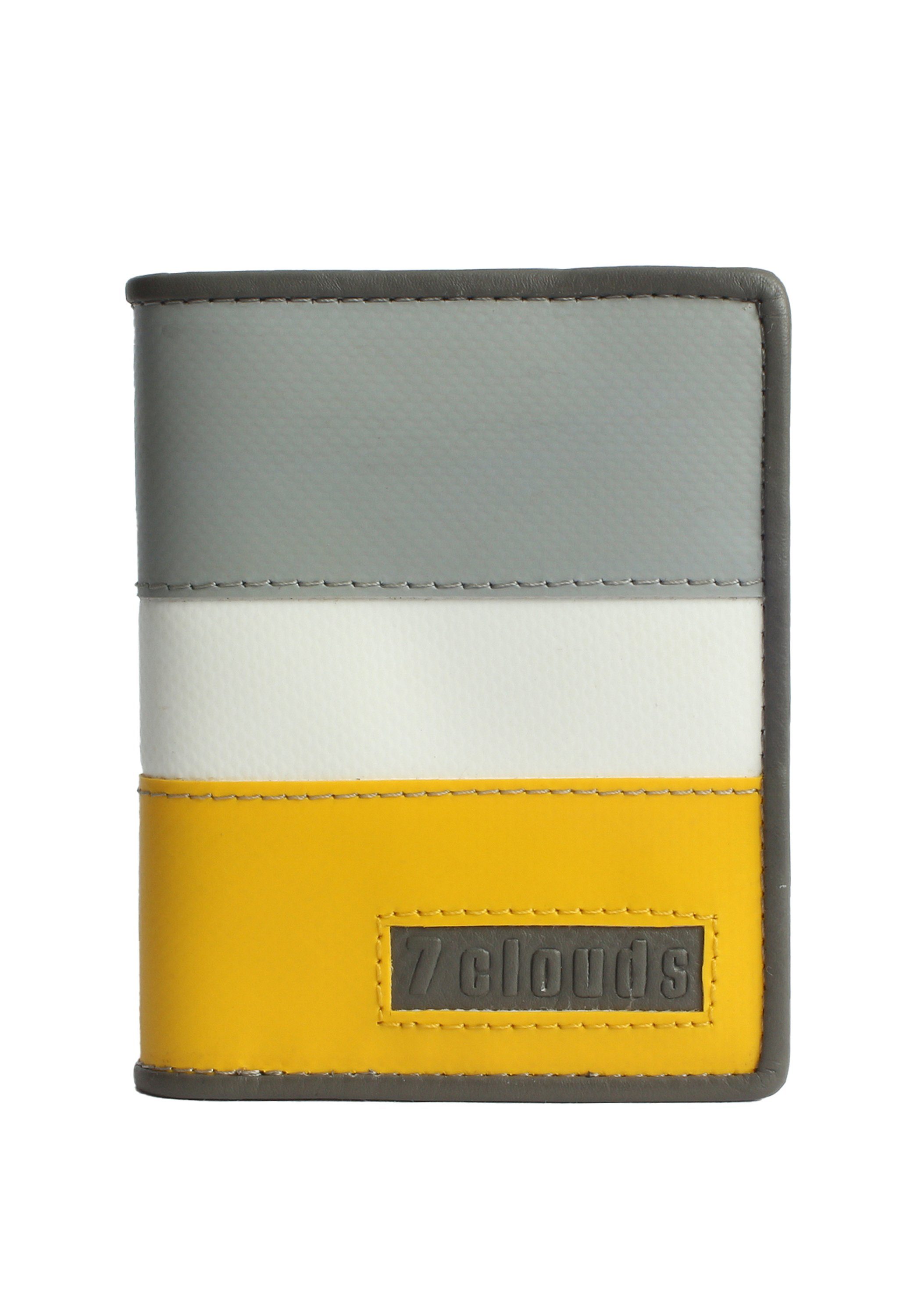 7clouds Geldbörse Keron 7.1, Artikel aus fairer Produktion (amfori BSCI) yellow-white-grey