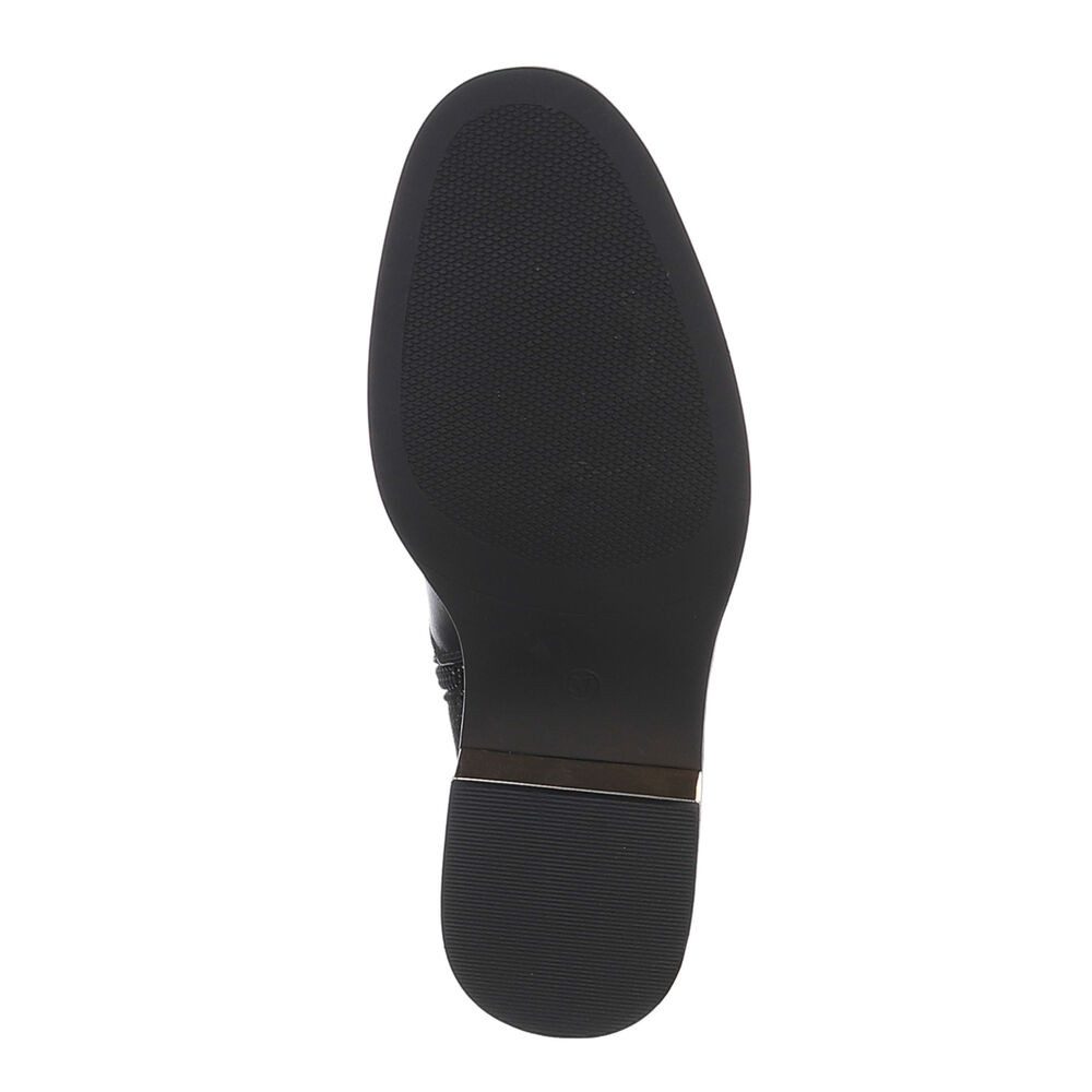 Ital-Design Damen Freizeit Stiefelette (87417619) Blockabsatz Stiefeletten in Schwarz