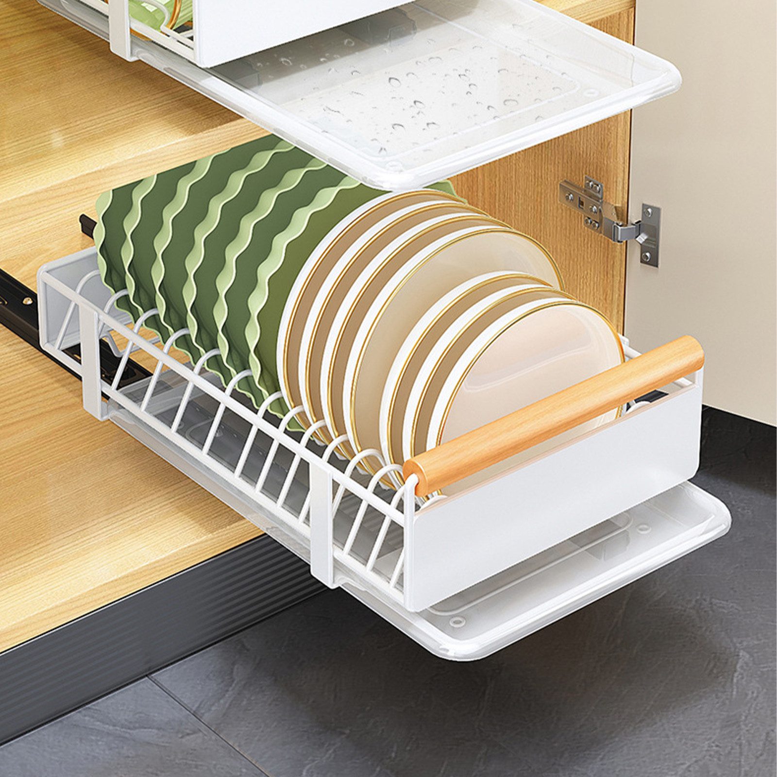 GarveeMore Küchenorganizer-Set Ausziehschrank Unter-Spüle Rack Küchenregal günstig online kaufen